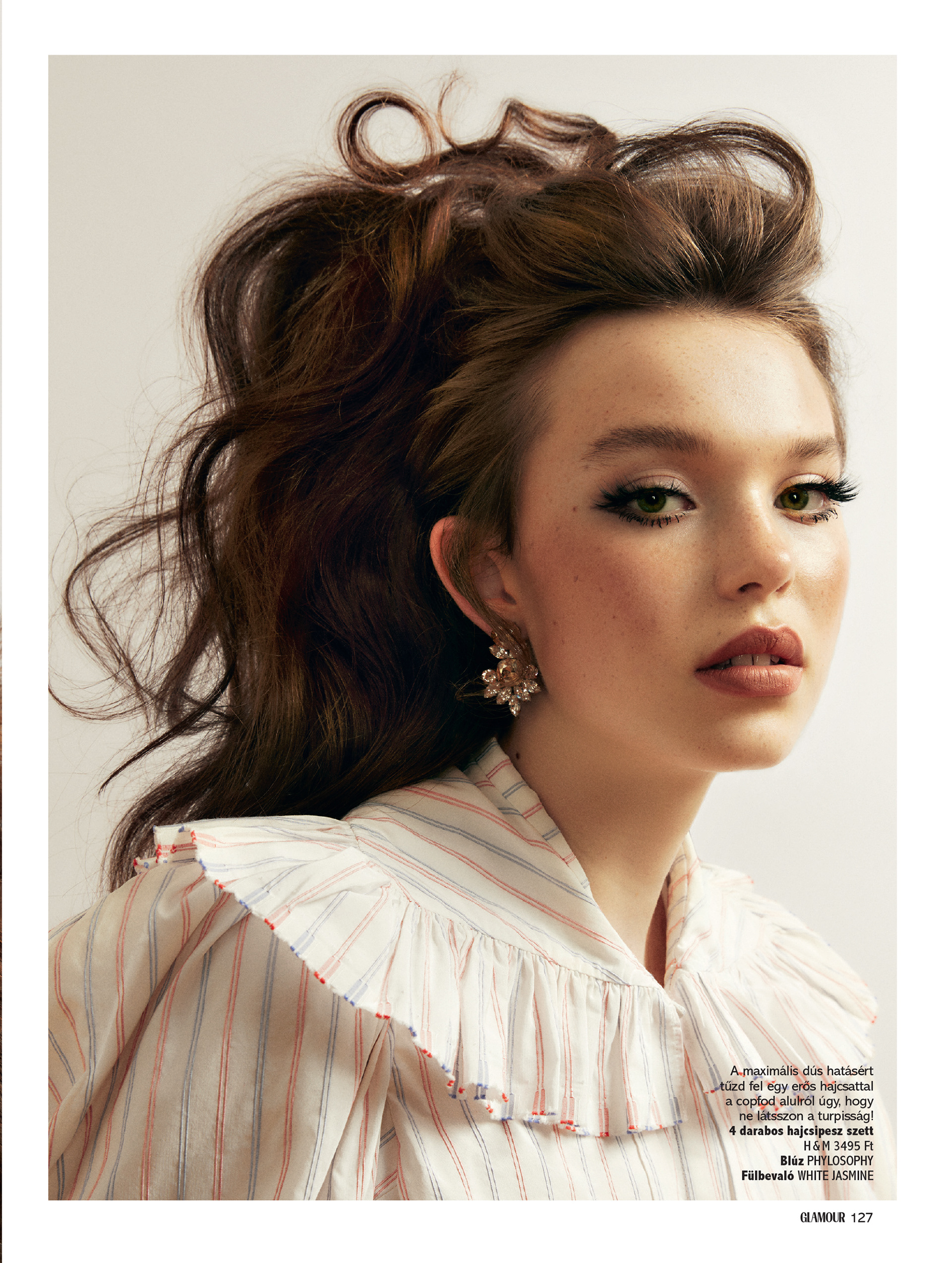 Glamour Beauty editorial retouch, professional makeup retouching