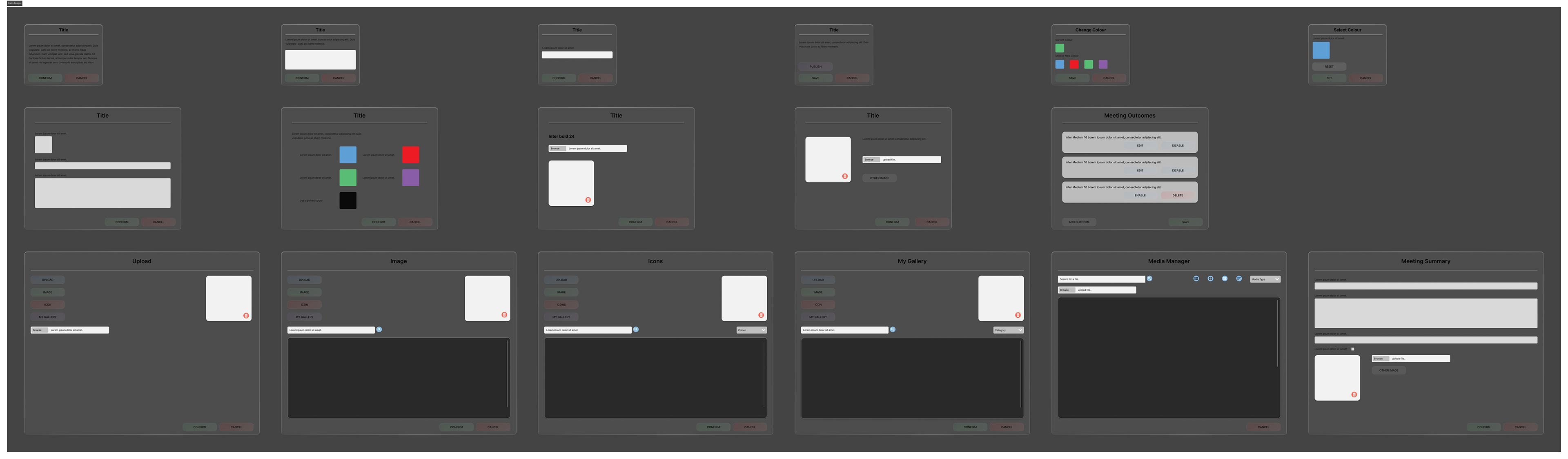 New Modals Mockup