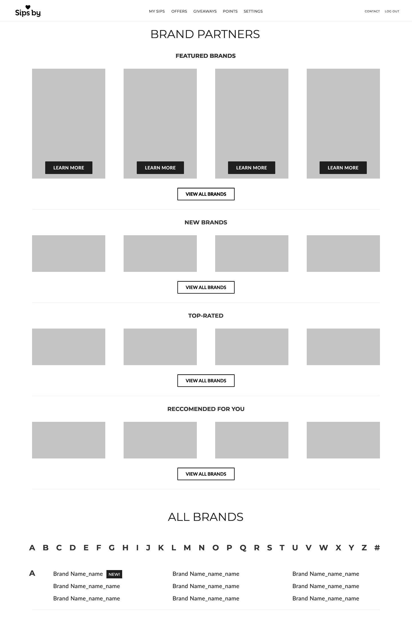 Brand Editorial Page