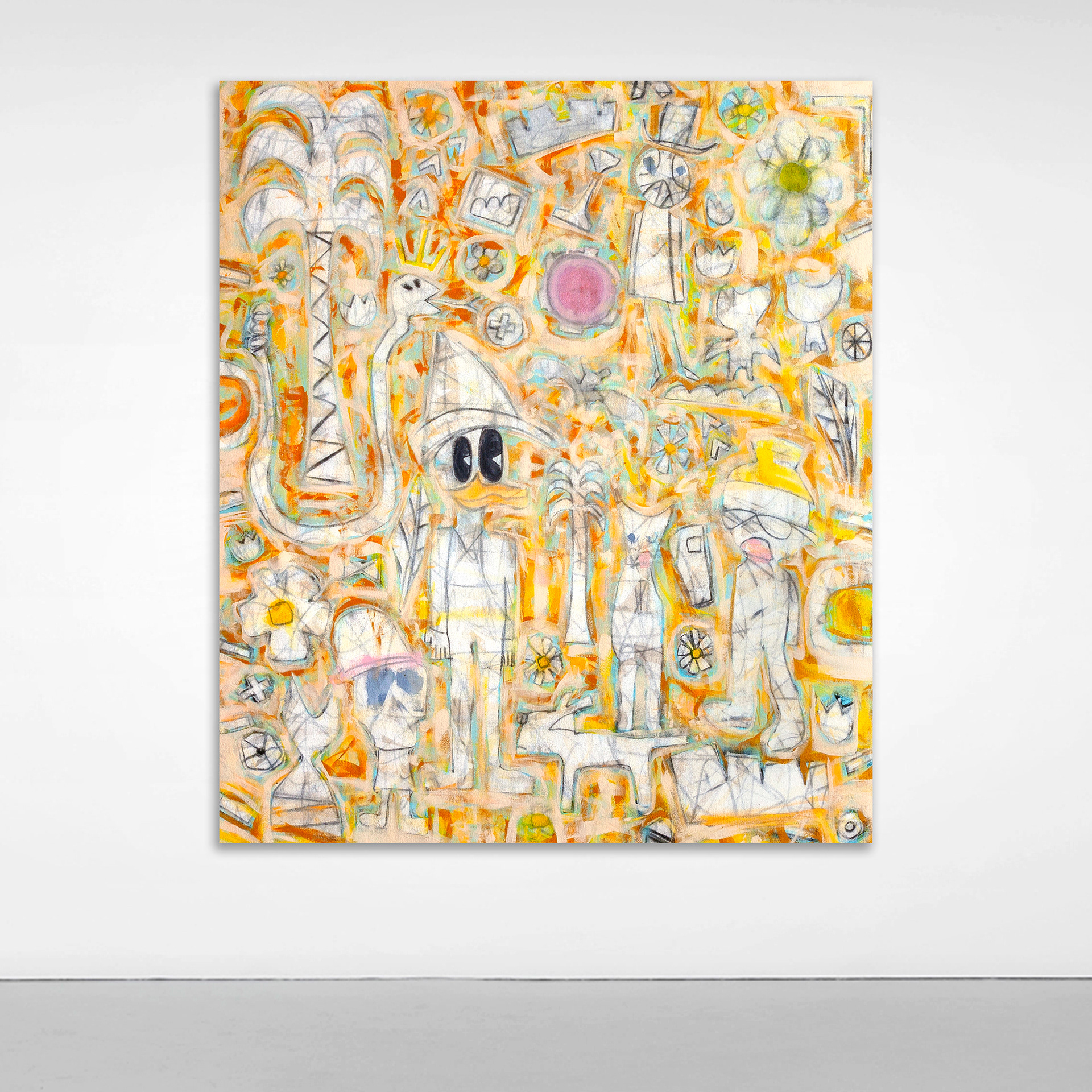 COME ON WE NEED TO EXPLORE THIS NEW LAND - 125 x 144 cm - 2021 - Private Collection