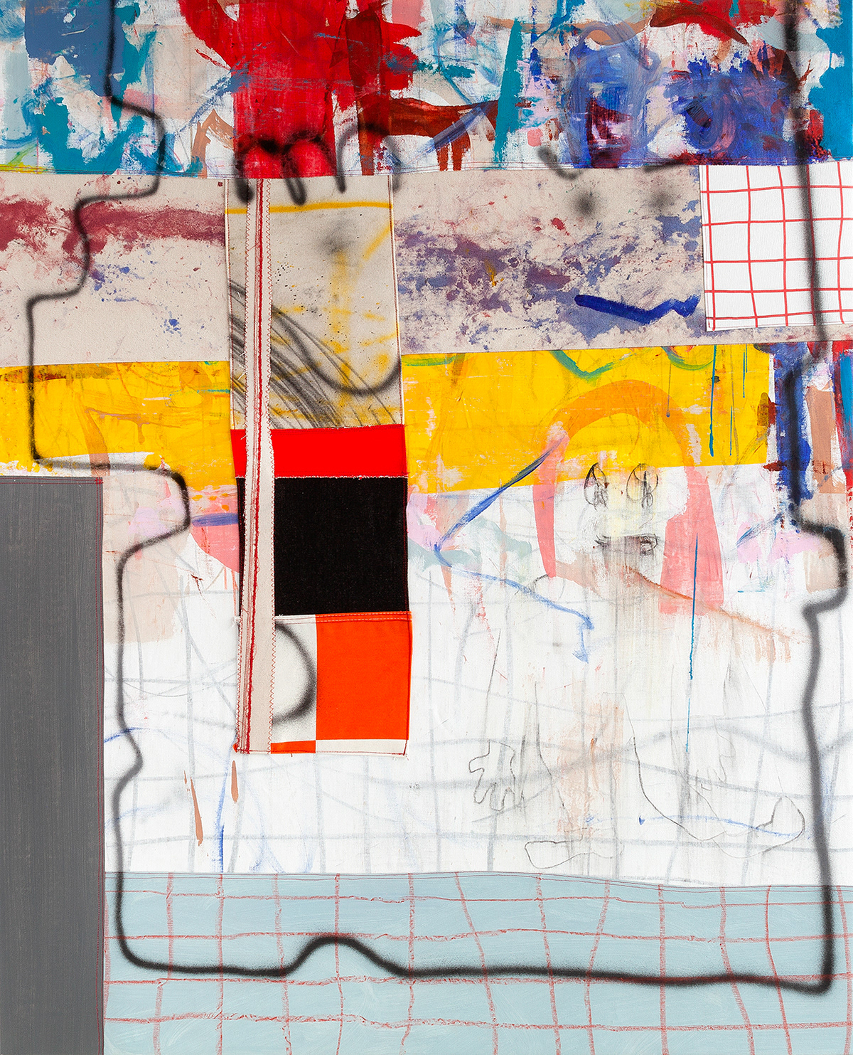 Pigtail - Lost Man. Size 105 x 130 cm.