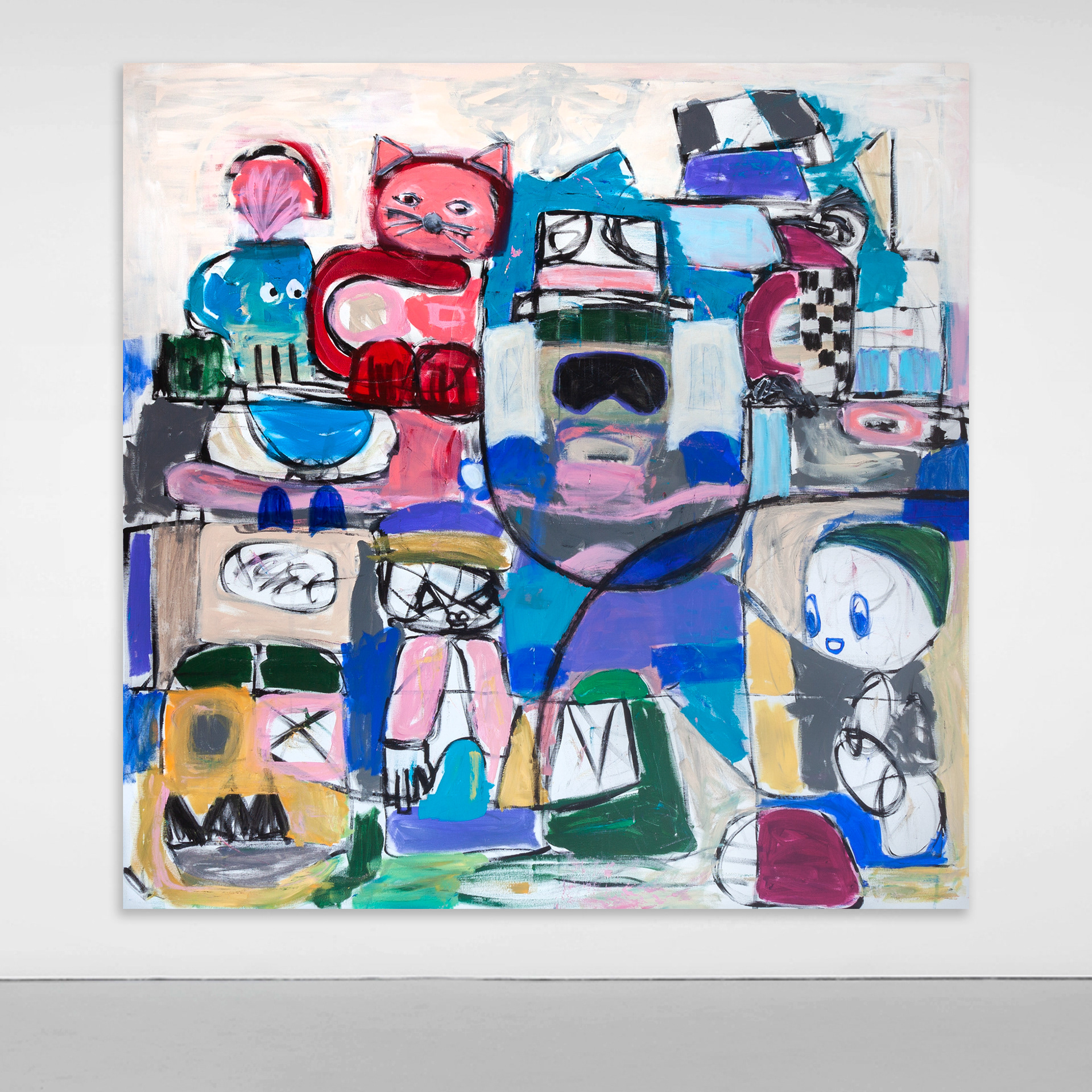 FURTHER DOWN THE ROAD - 150 x 150 cm - 2022