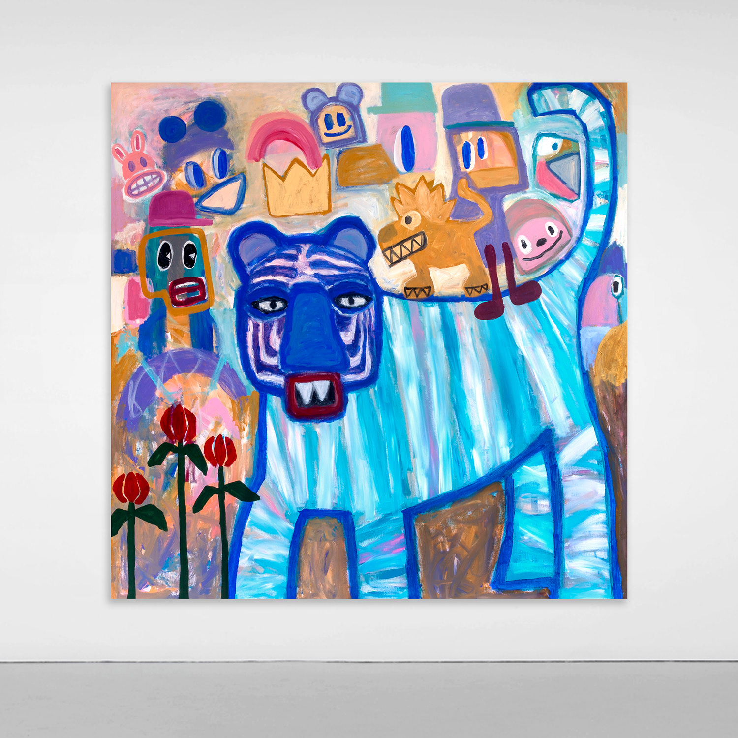 I AM THE KING AROUND HERE - 150 x 150 cm - 2023