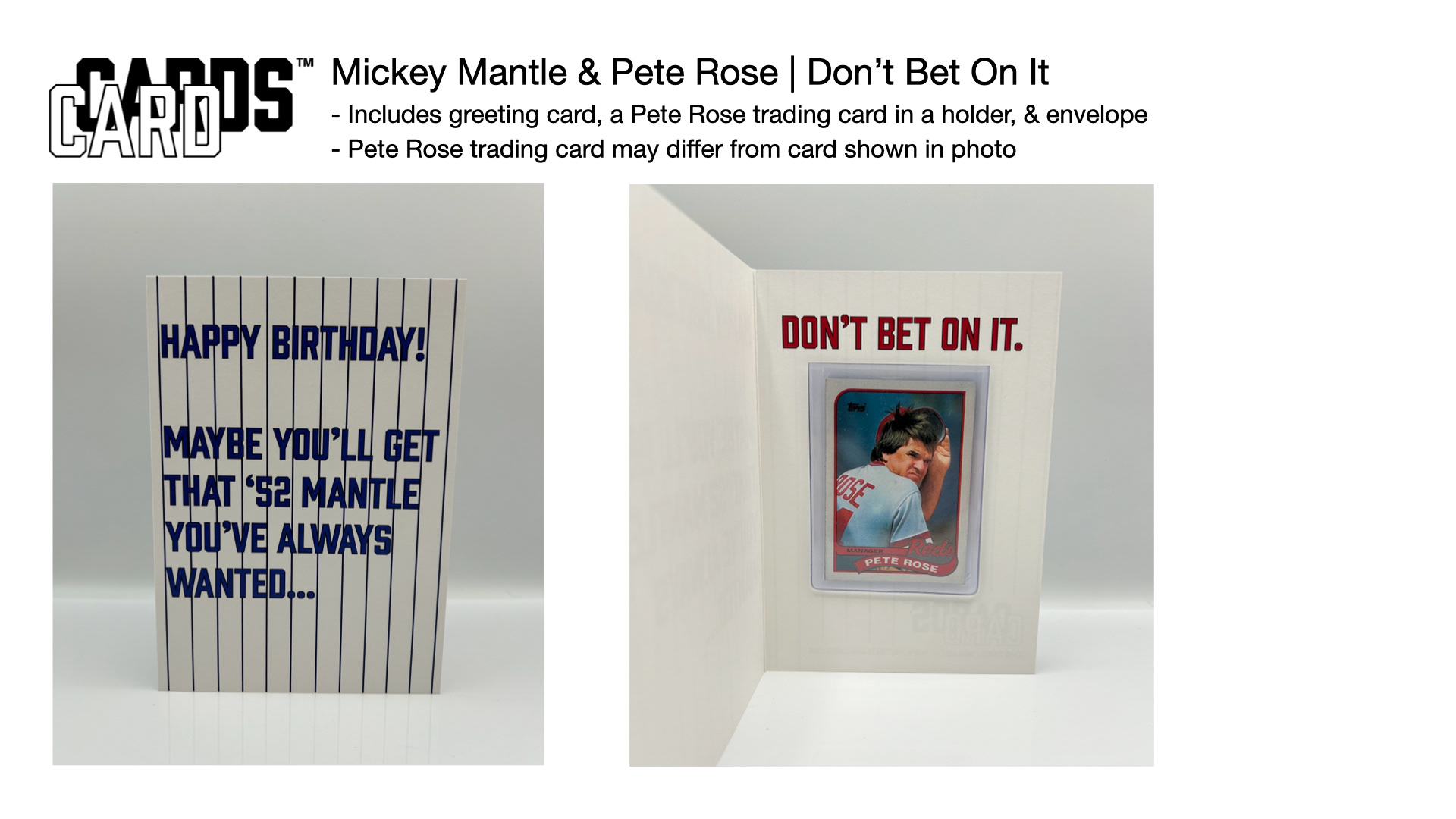 $7.50 | Don't Bet On It | ID# CC000001