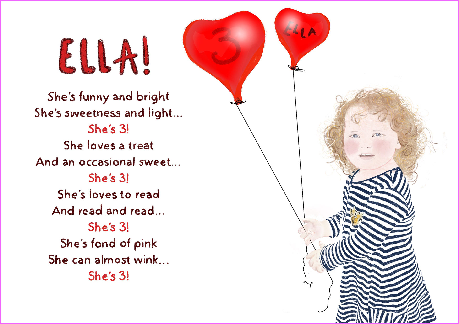 Illustrated Birthday Poem