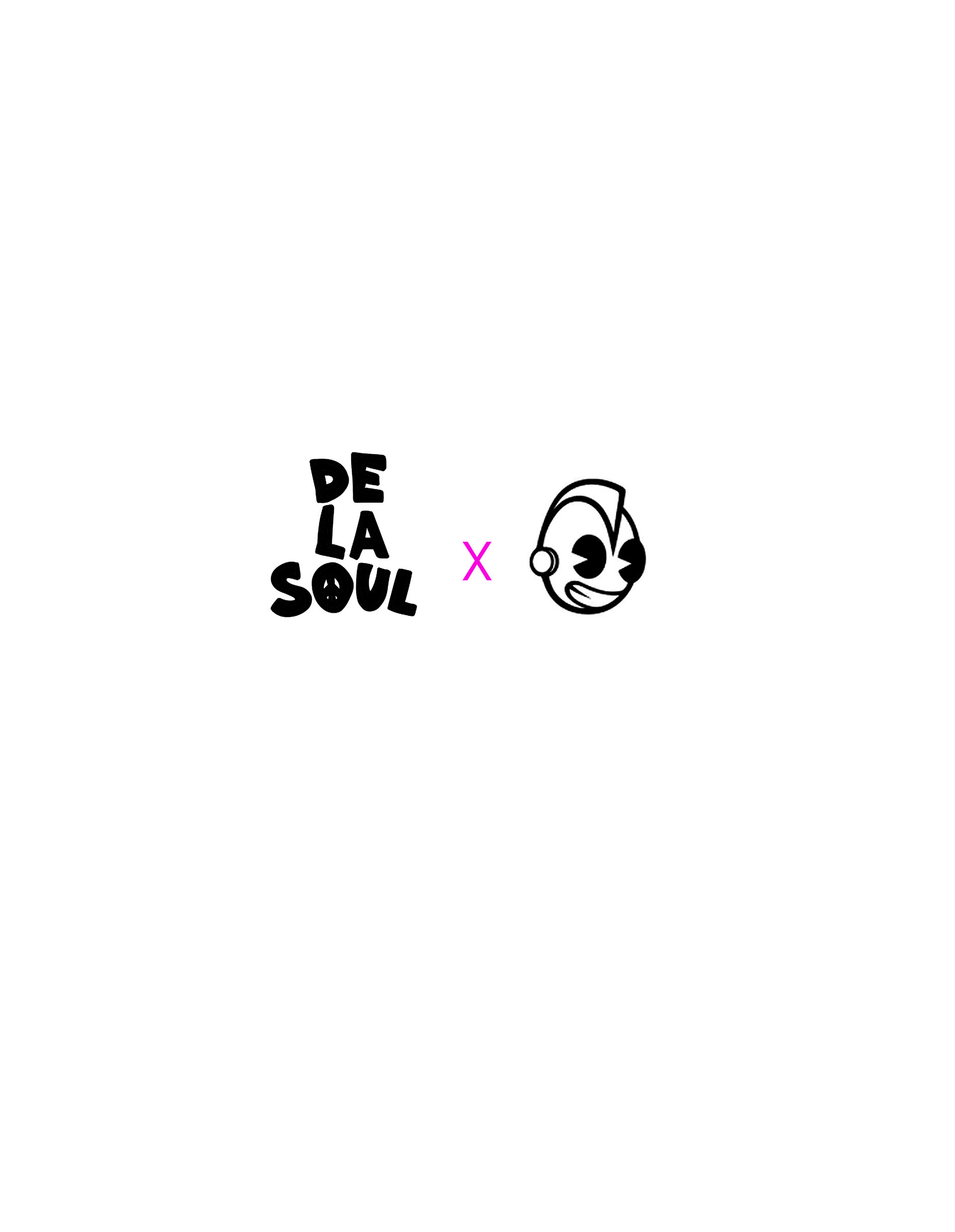 kid robot logo and the words de la soul.