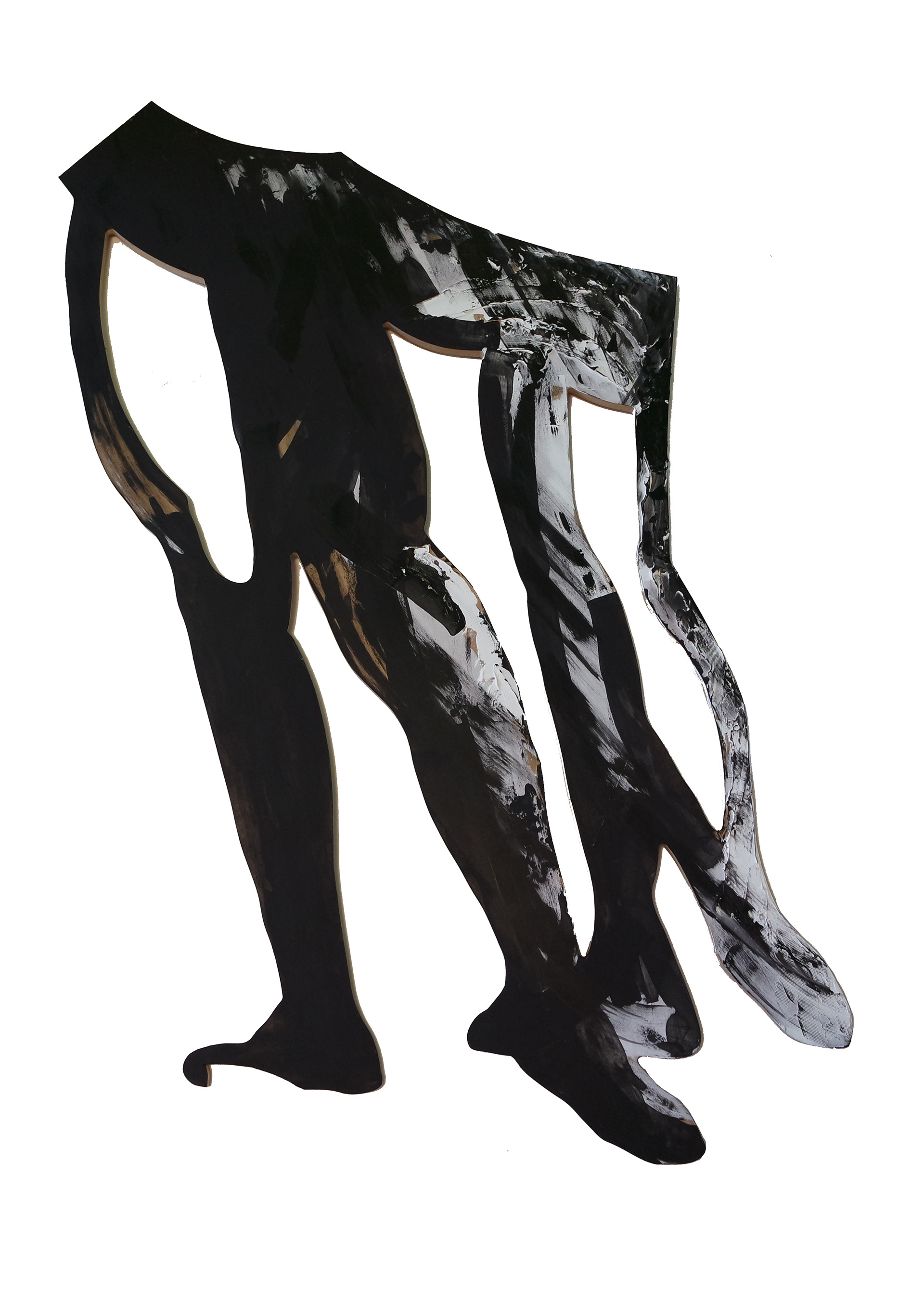 Sudenhetki 2, 2023 maalattu mdf, 168 cm x 91 cm, 2500€