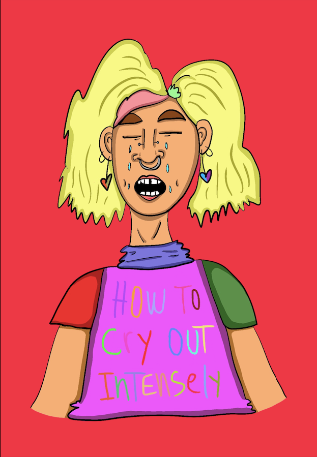 How to cry out intensely