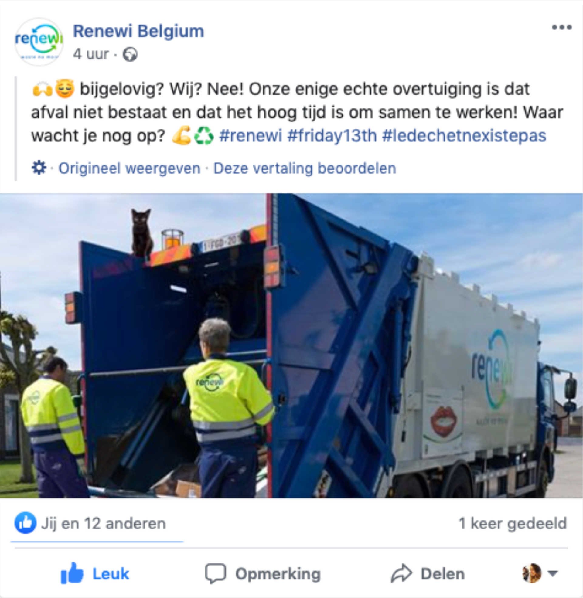 Renewi Social Media Post