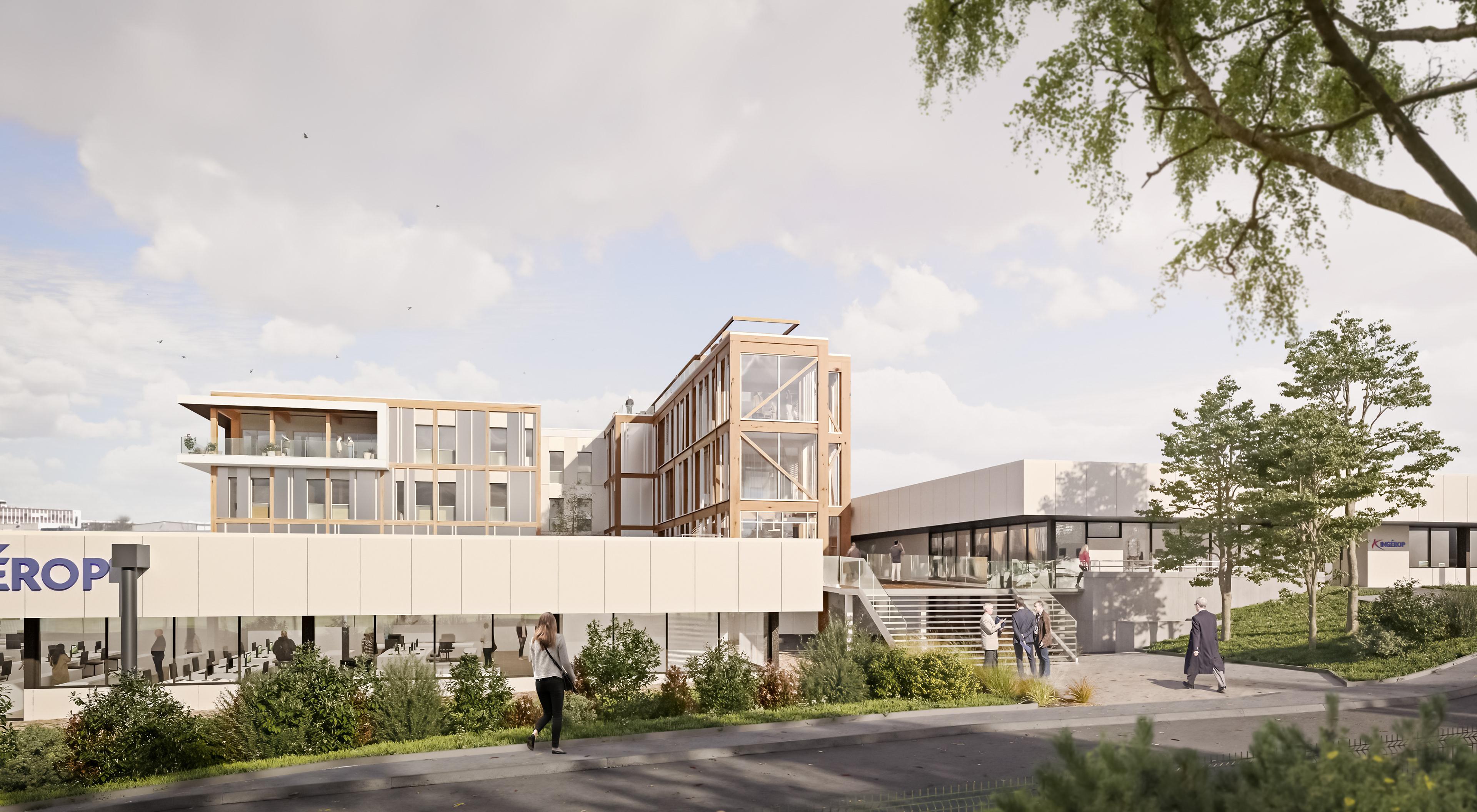 Extension + Surélévation industrielle • Atelier Imagine