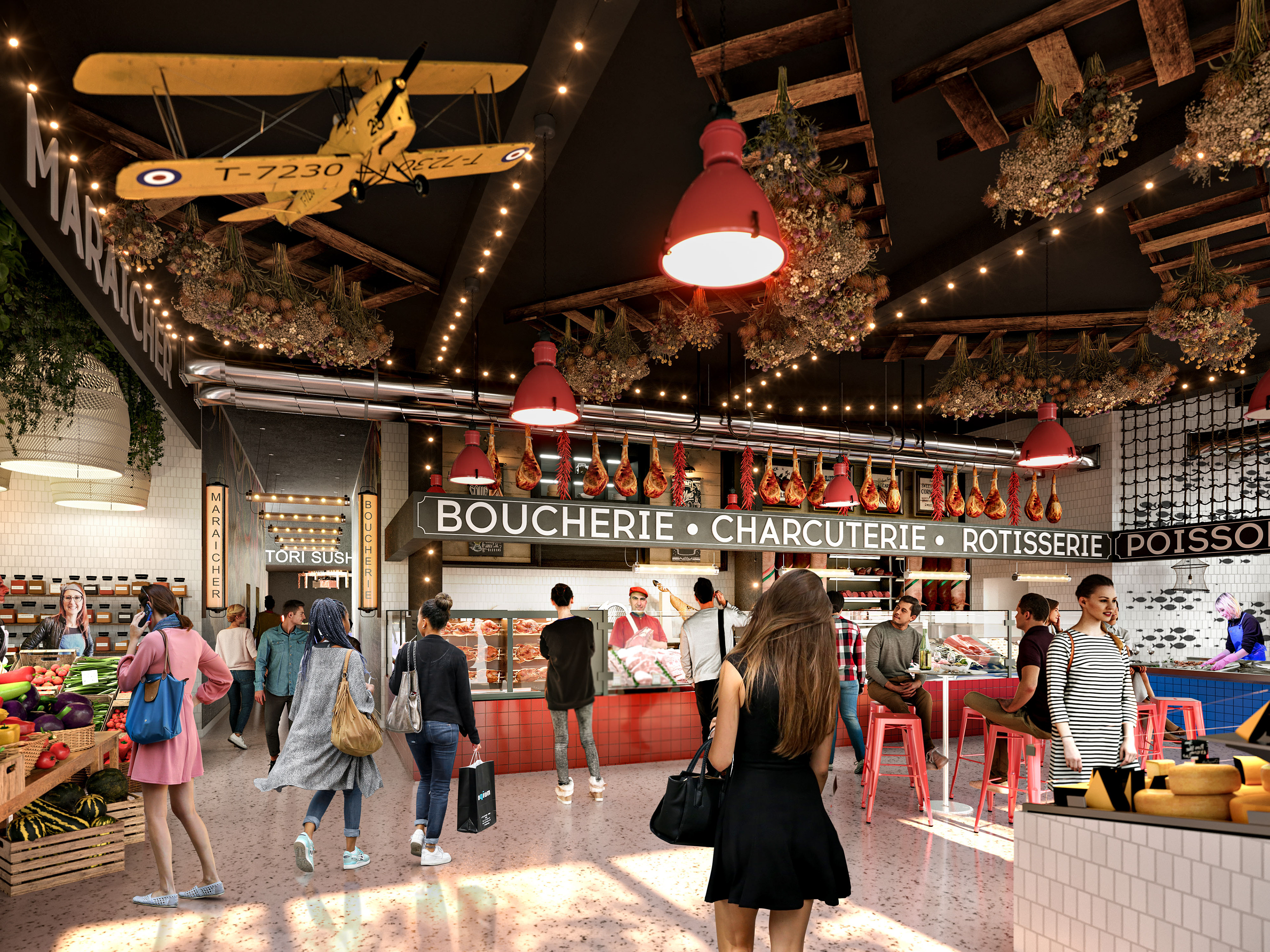 Halle marchande • Hybrid