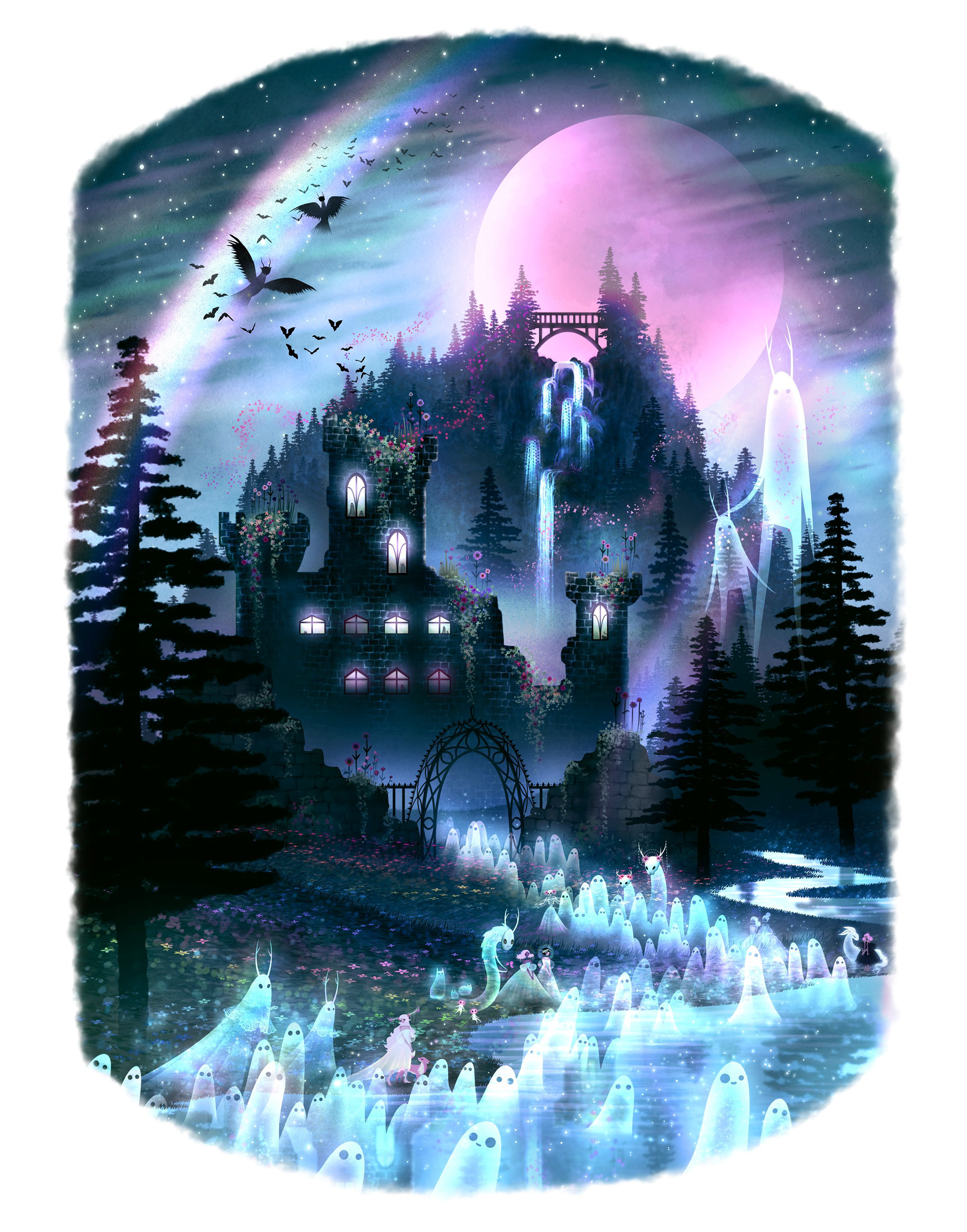 "Looming Castle" digital, 2023