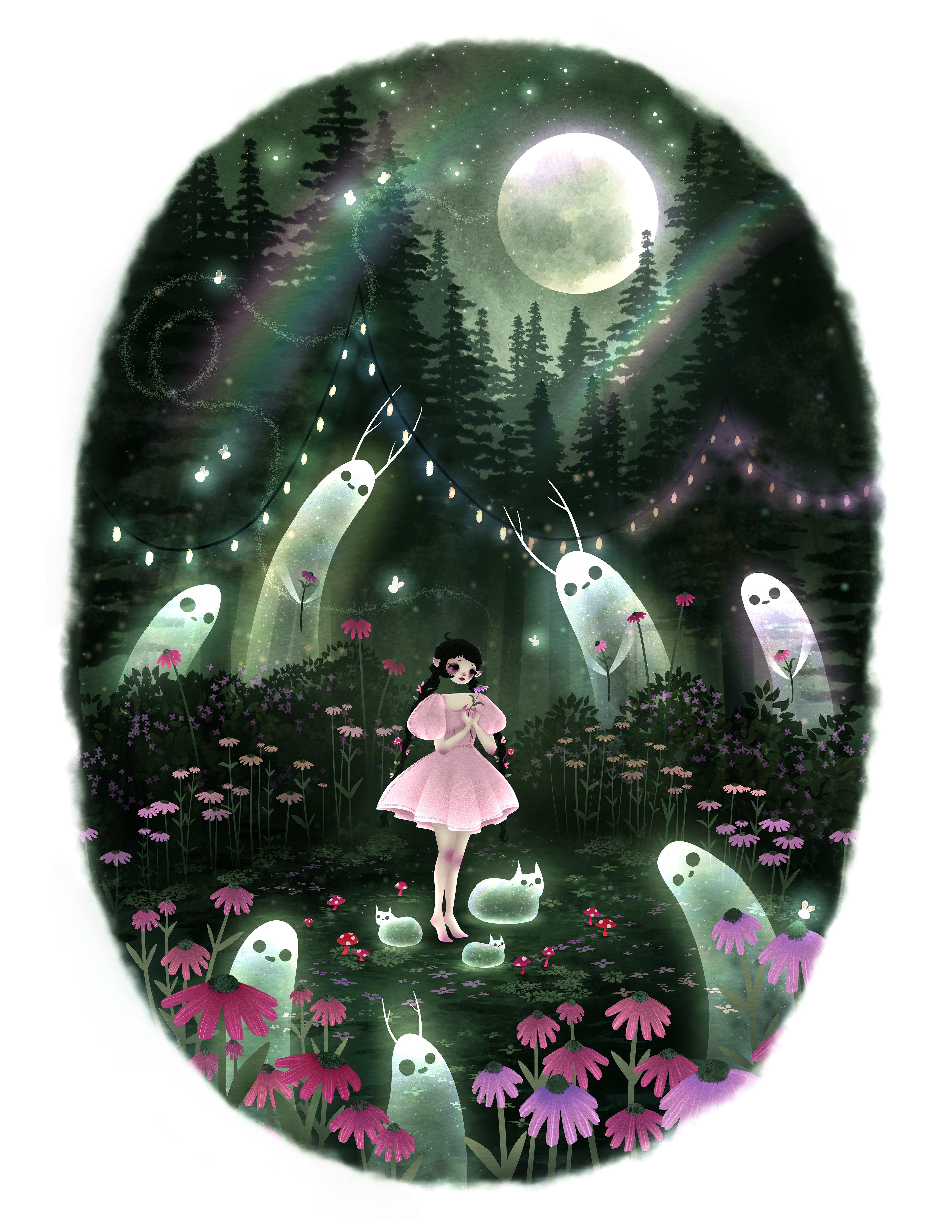 "Mushroom Glade" digital, 2022