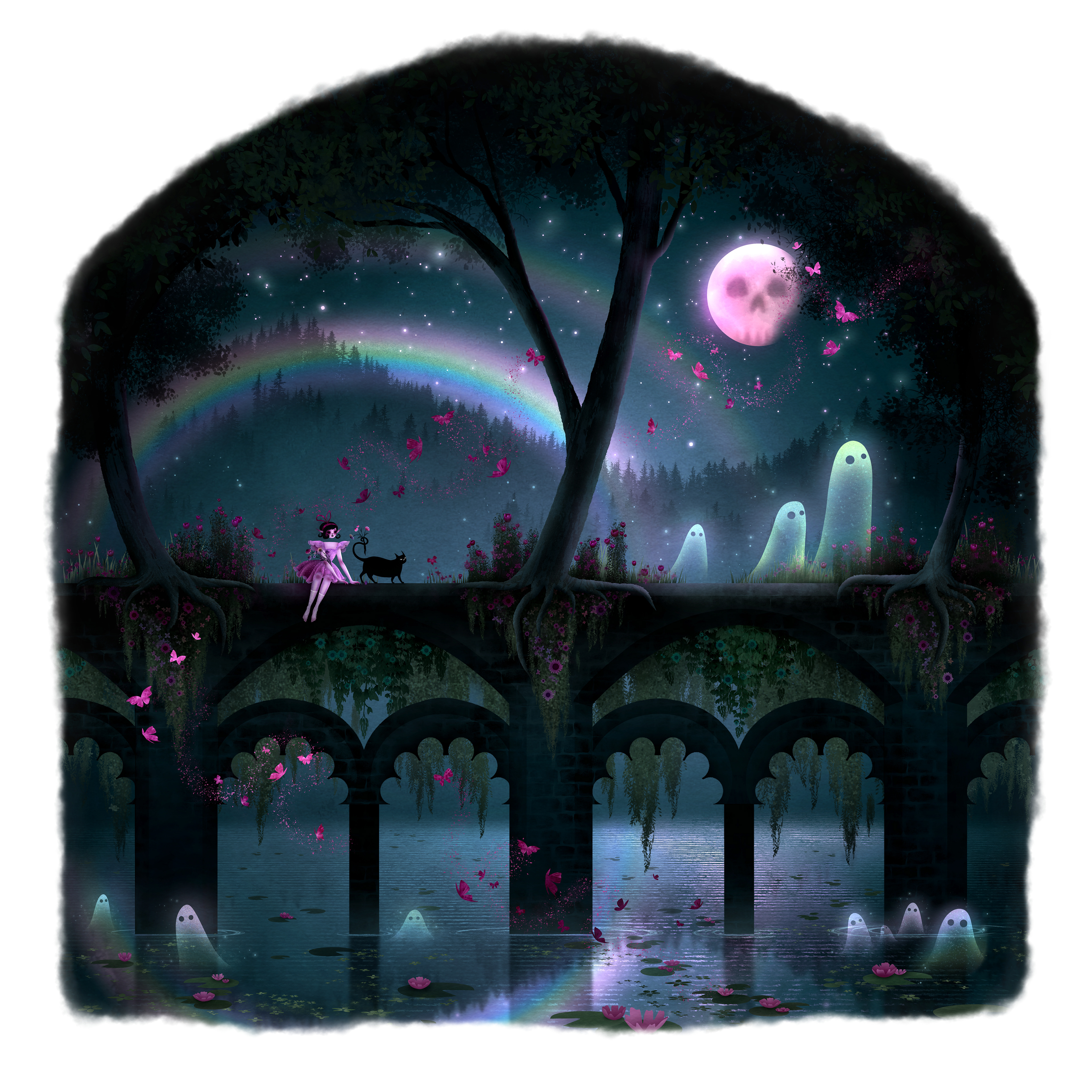 "Bewitching Bridge" digital, 2023
