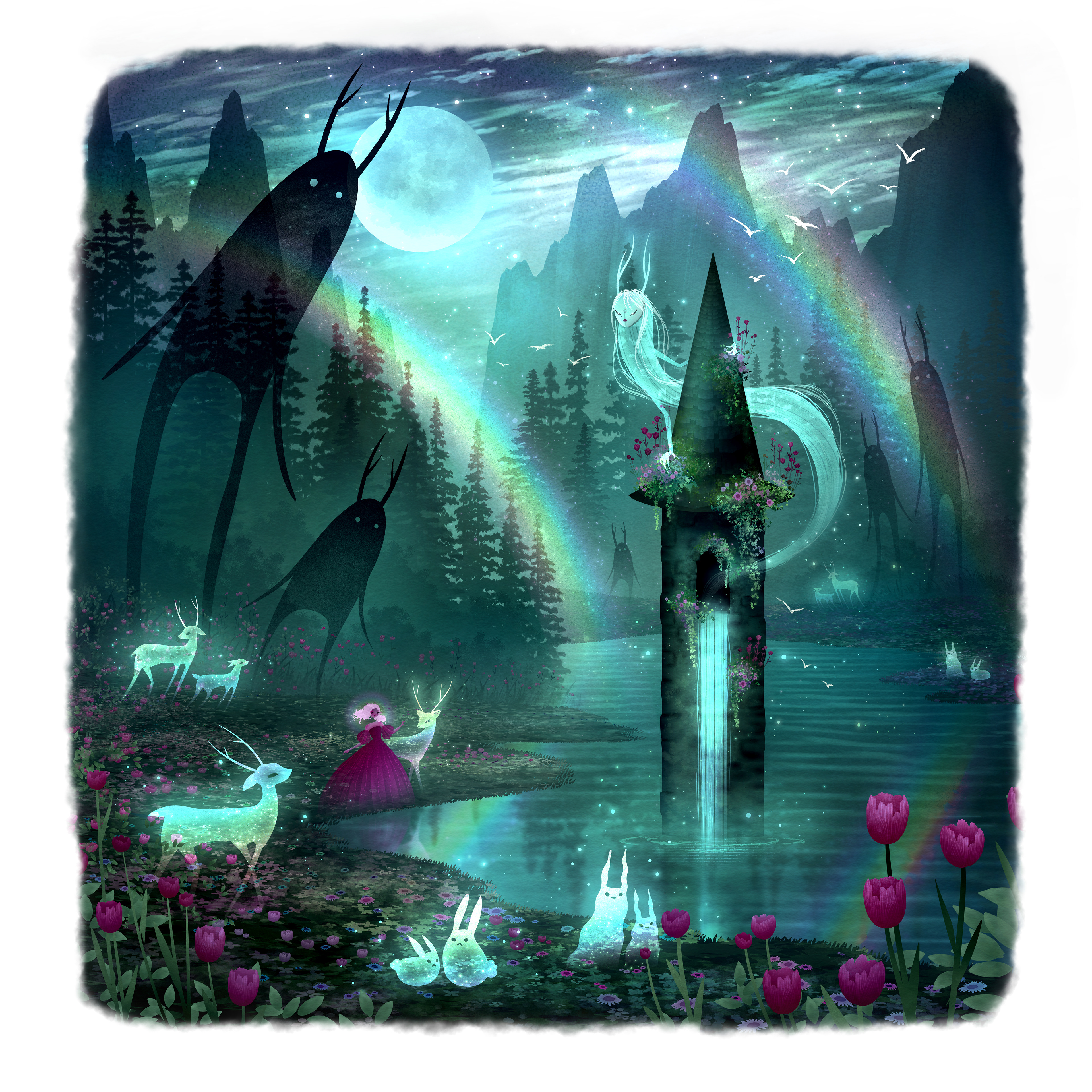 "Hidden Tower" digital, 2023