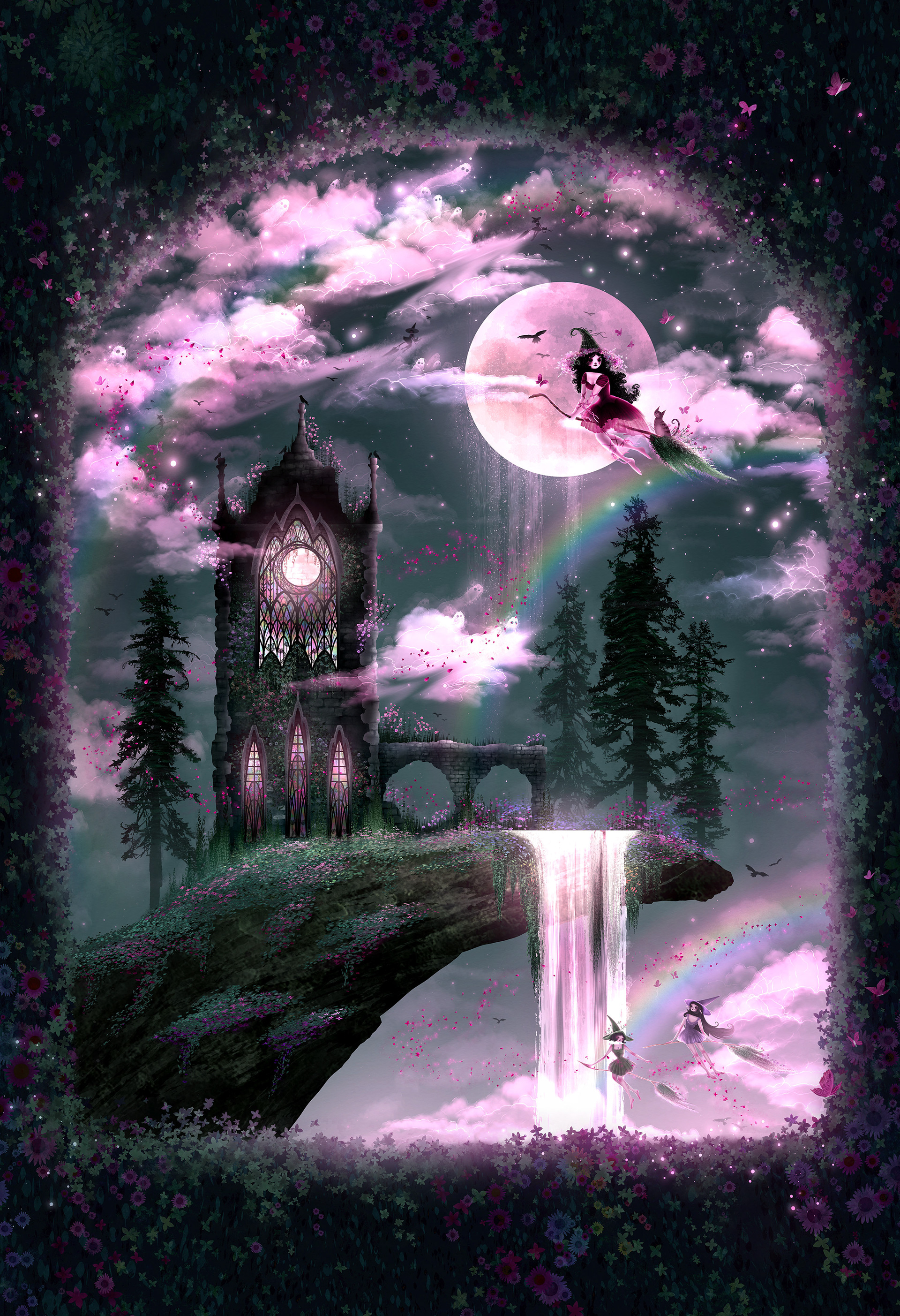 "The Witch's Tower" digital, 2025