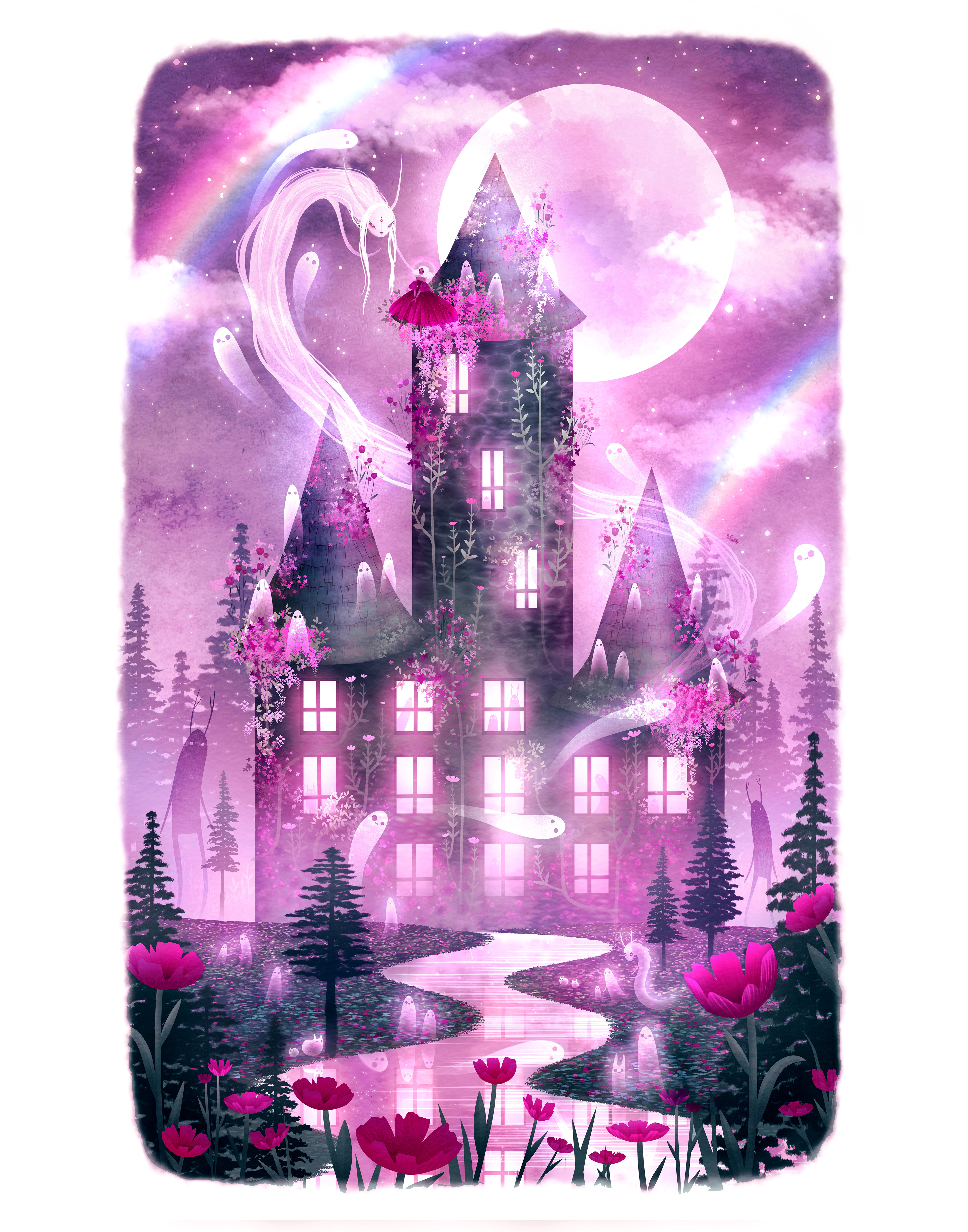 "Wysteria's Castle" digital, 2023