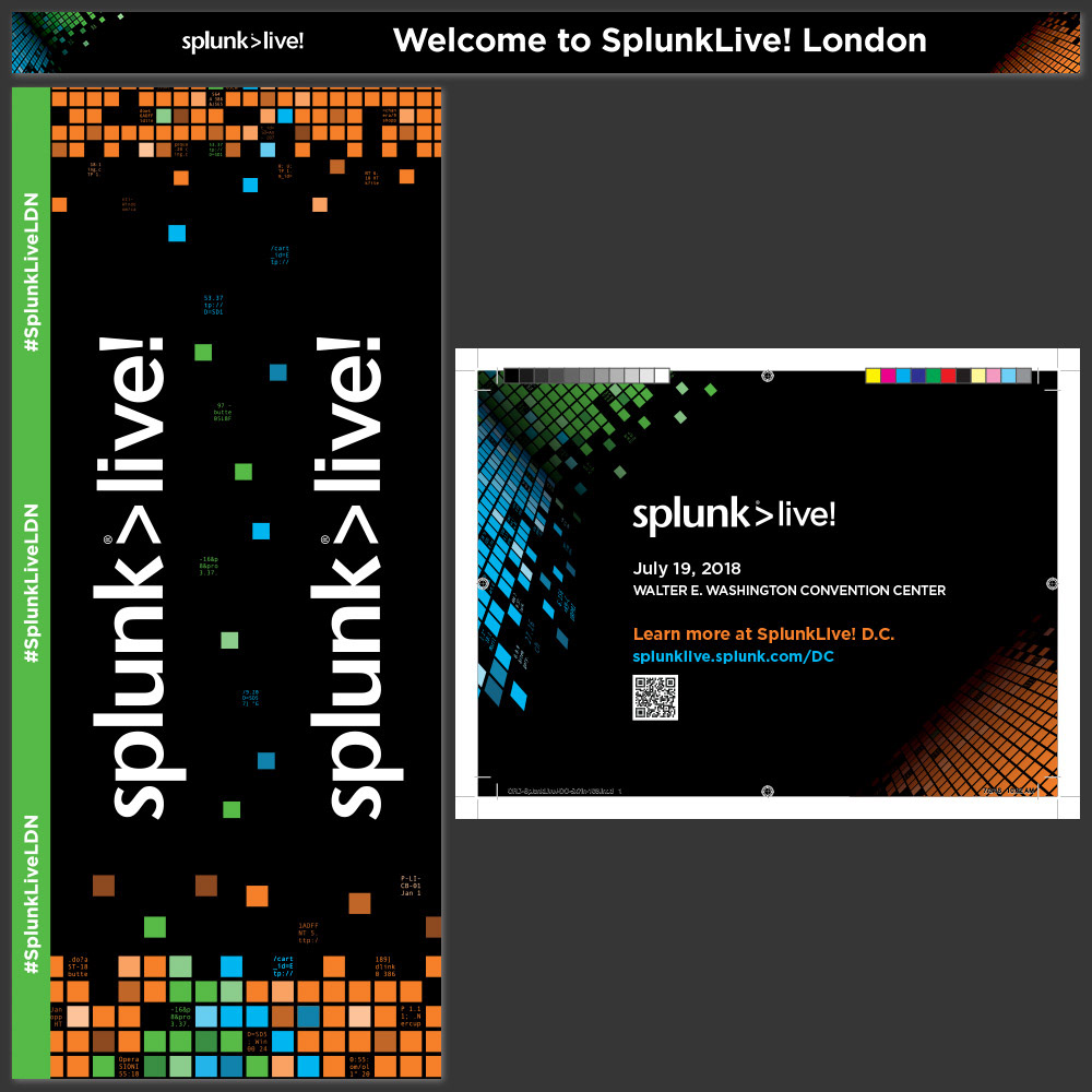 SPLUNK (2018) – Event prints I produced in various formats