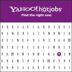 YAHOO! HOTJOBS (2007-08) – Animated GIF banner from a recruiting campaign series I designed/produced in various formats