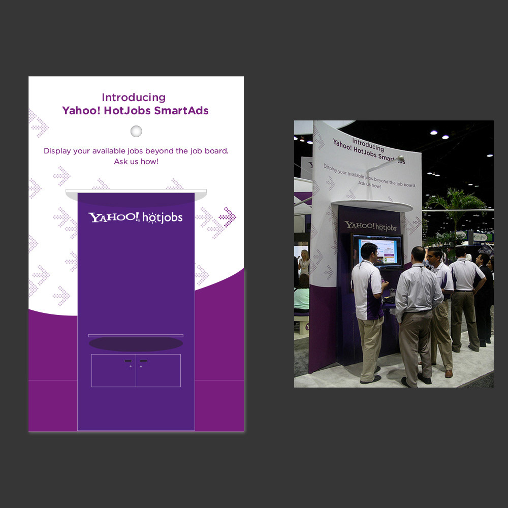 YAHOO! HOTJOBS (2007-08) – Booth demo-station I designed/produced for the 2008 SHRM Conference