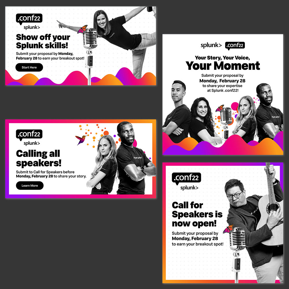 SPLUNK (2022) – Event digital banners I produced