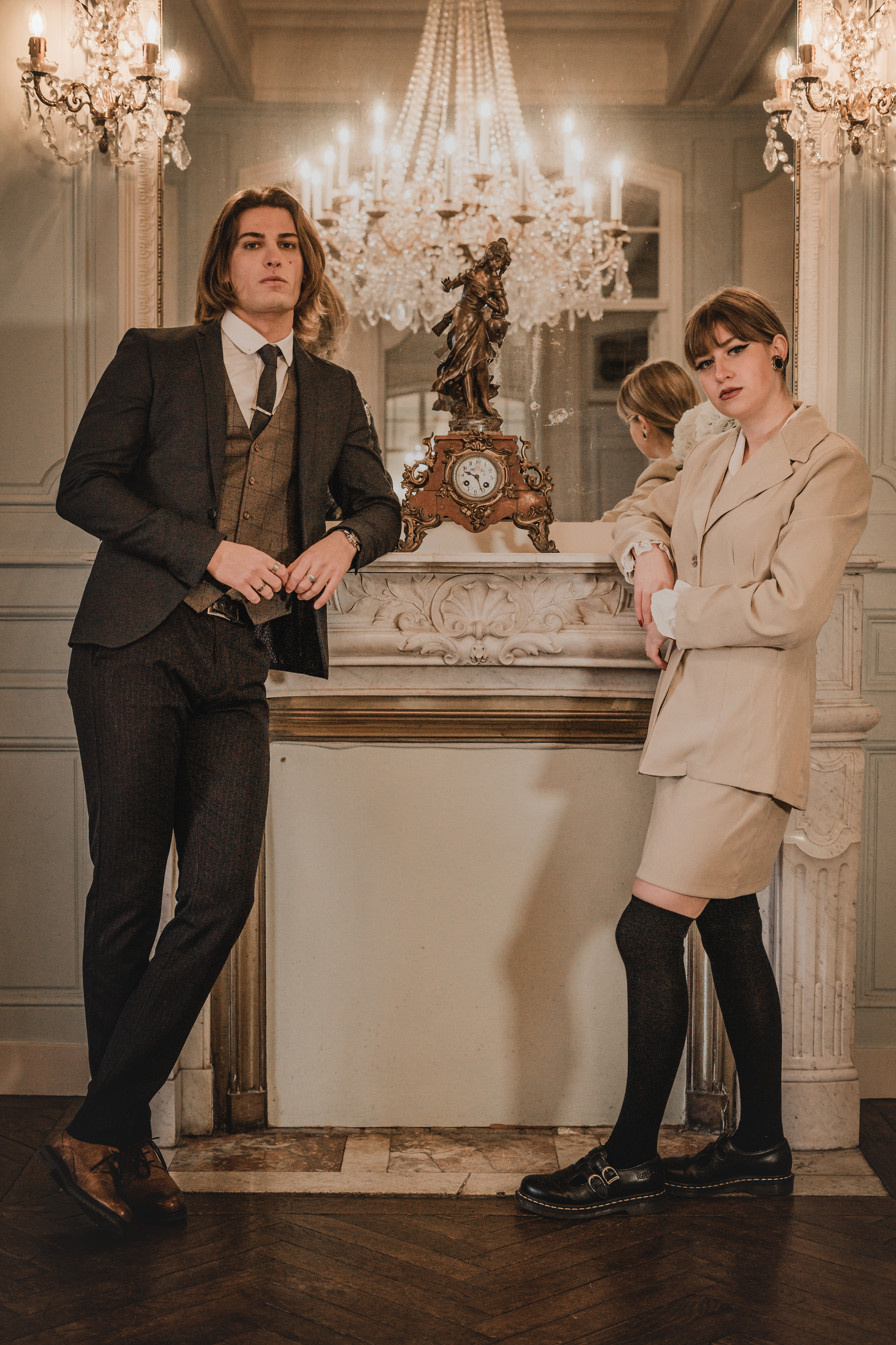 Portrait château homme femme classique