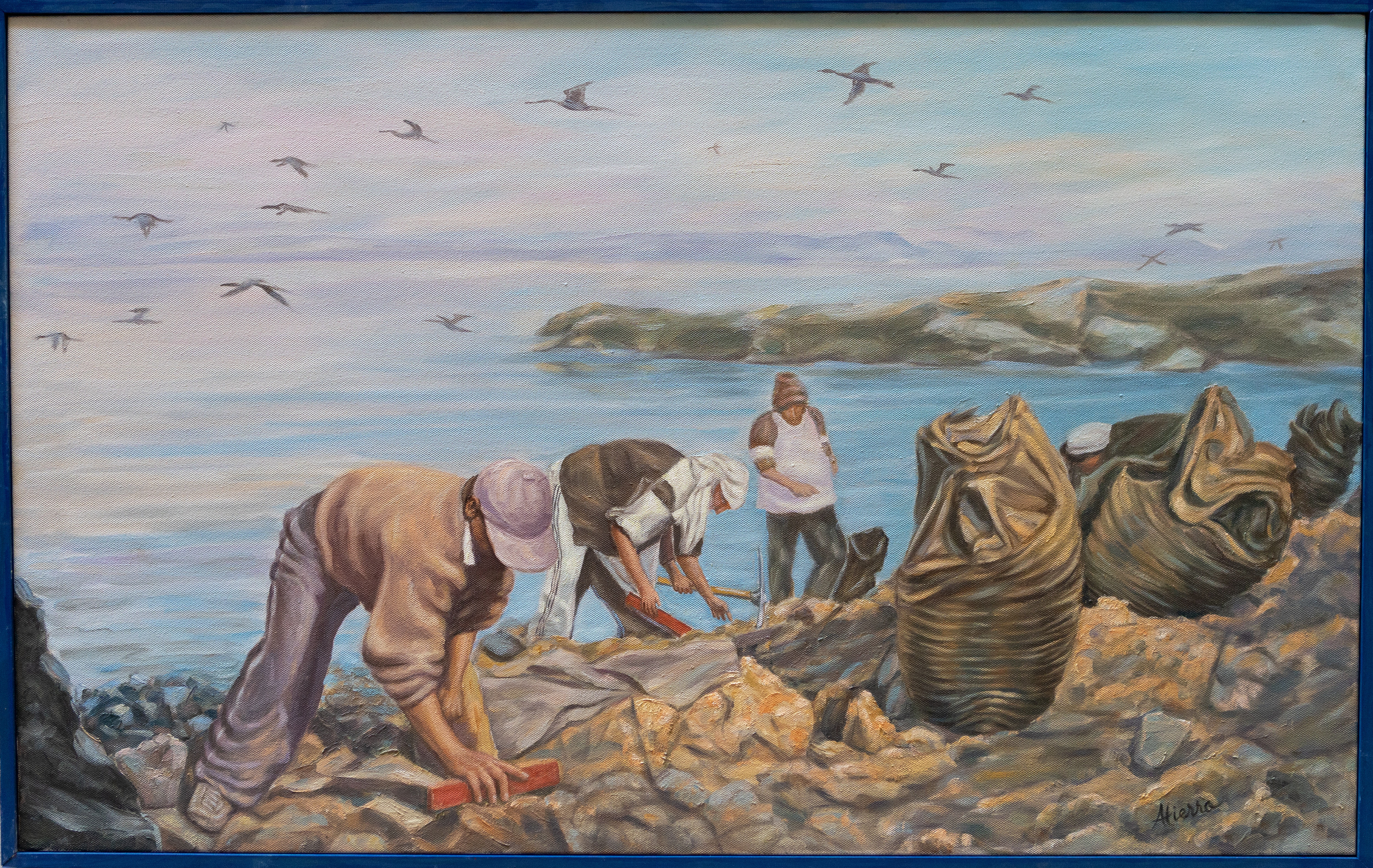 "La recogida del guano", 130 x 81