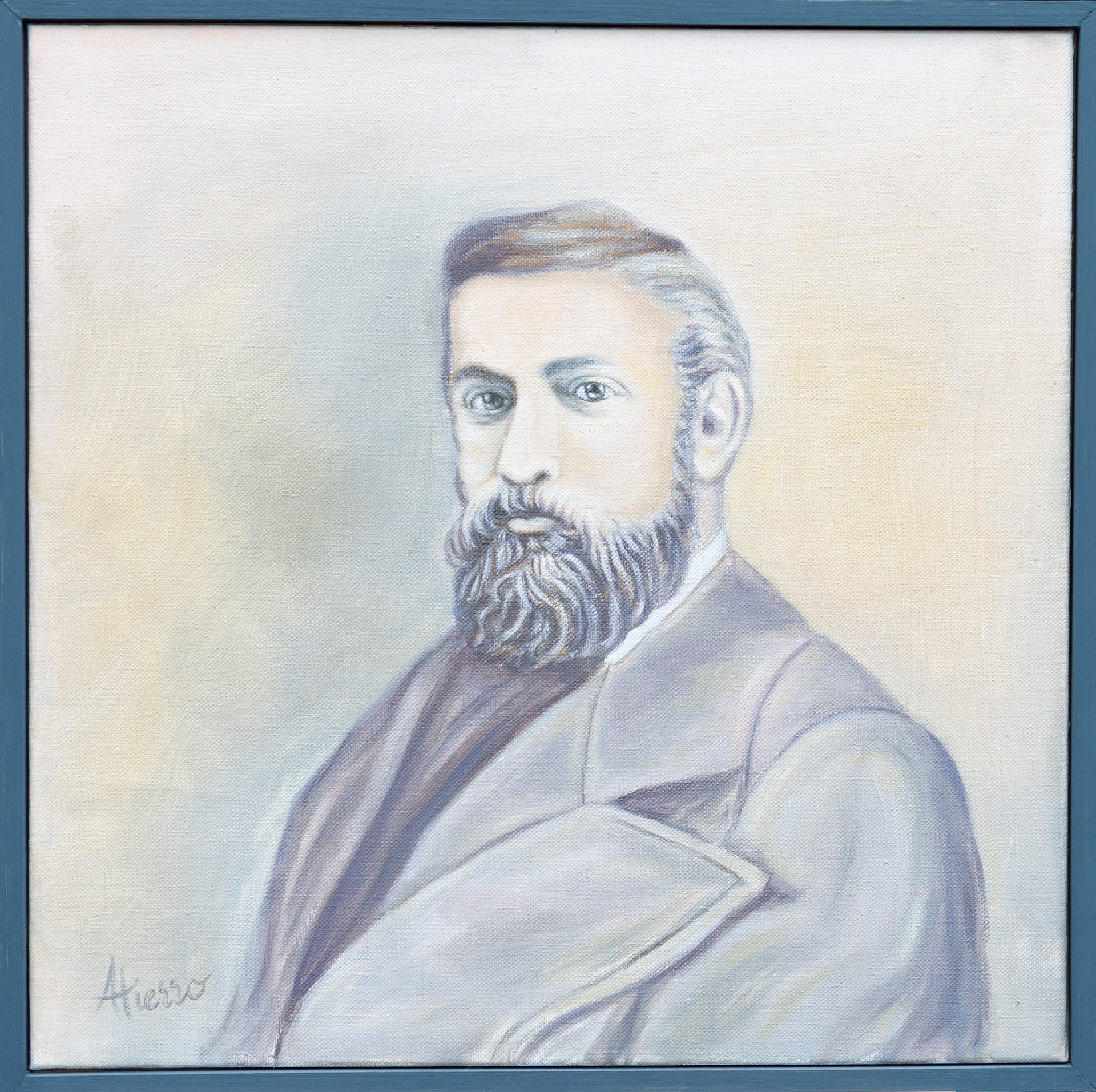 Retrato de Antonio Gaudí, 60x60