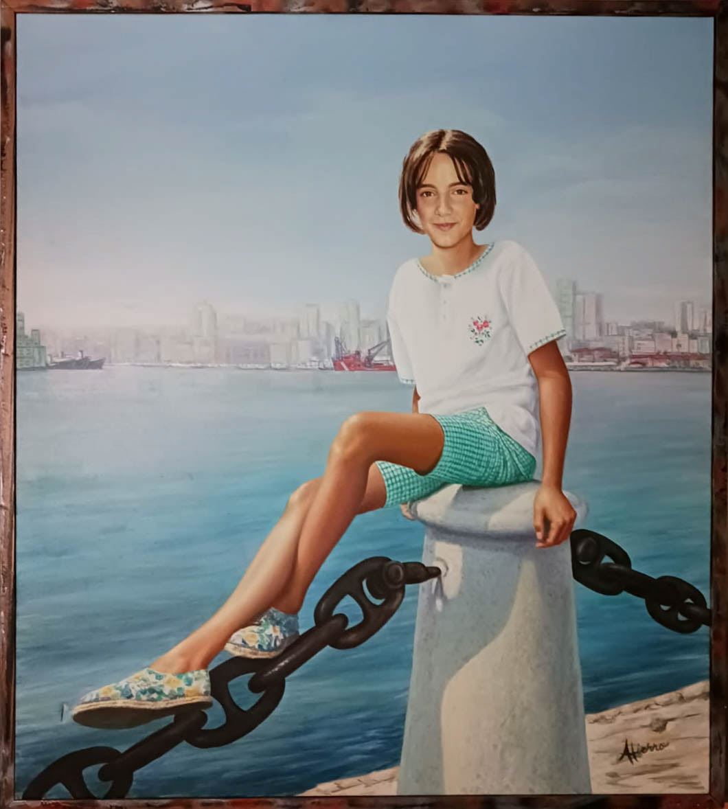"Ana de niña", 146 x 130