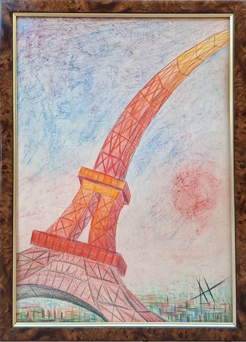 "Golden hour in Paris", 51 x 36