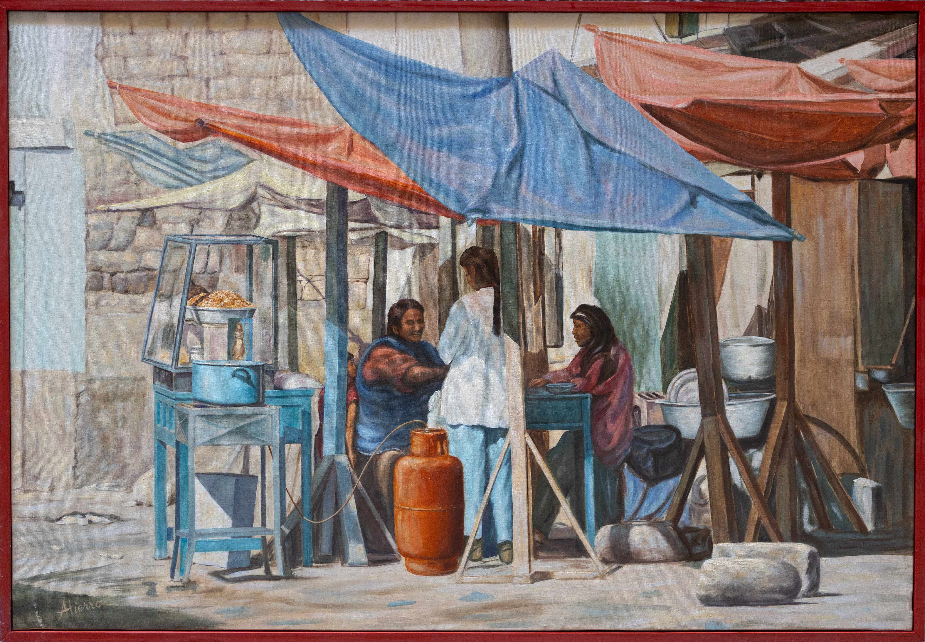 "Haciendo palomitas", 130 x 81