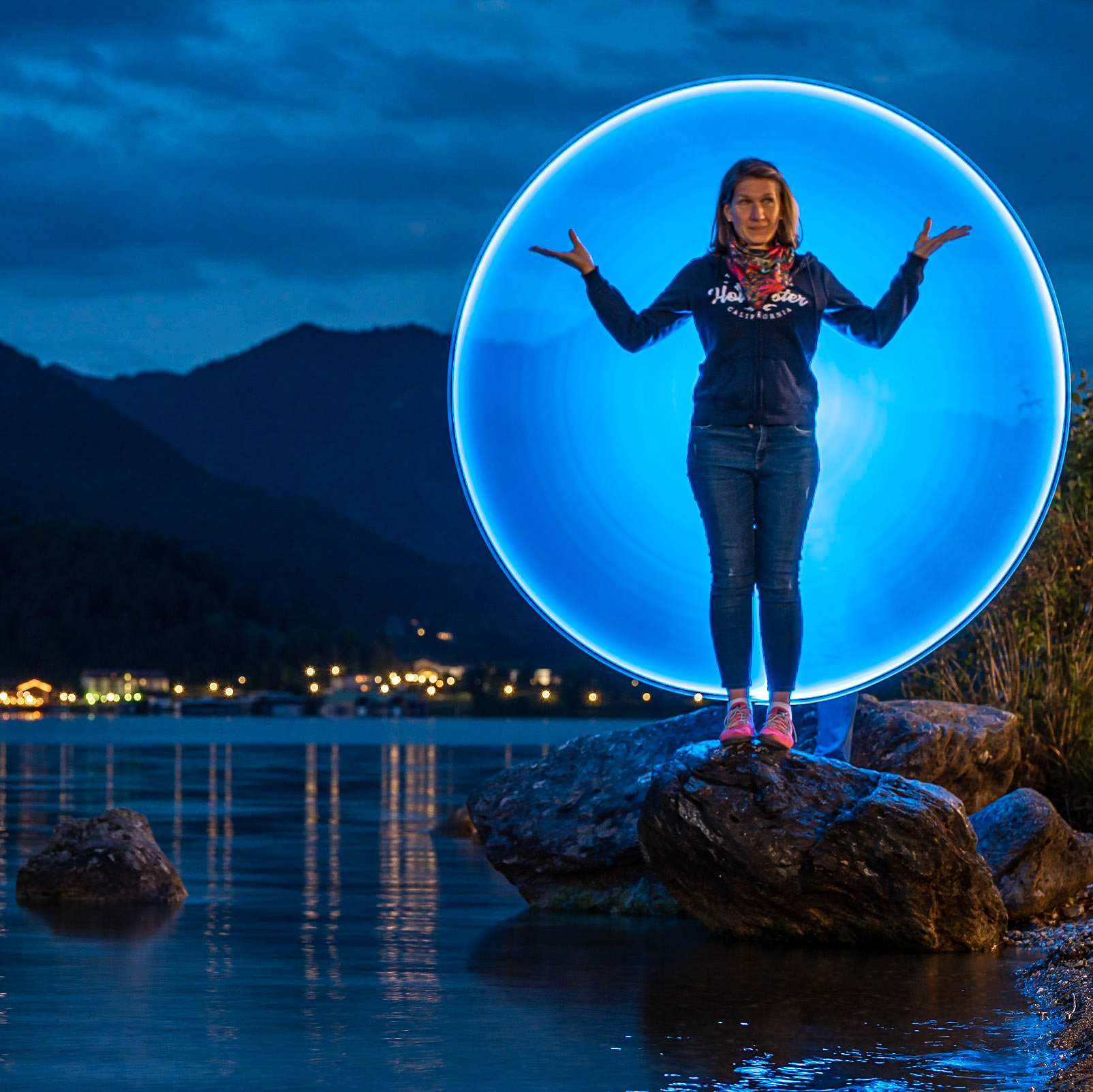 Spontanes Painting am Tegernsee