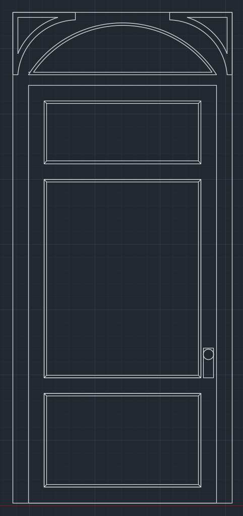 AutoCAD mock-up