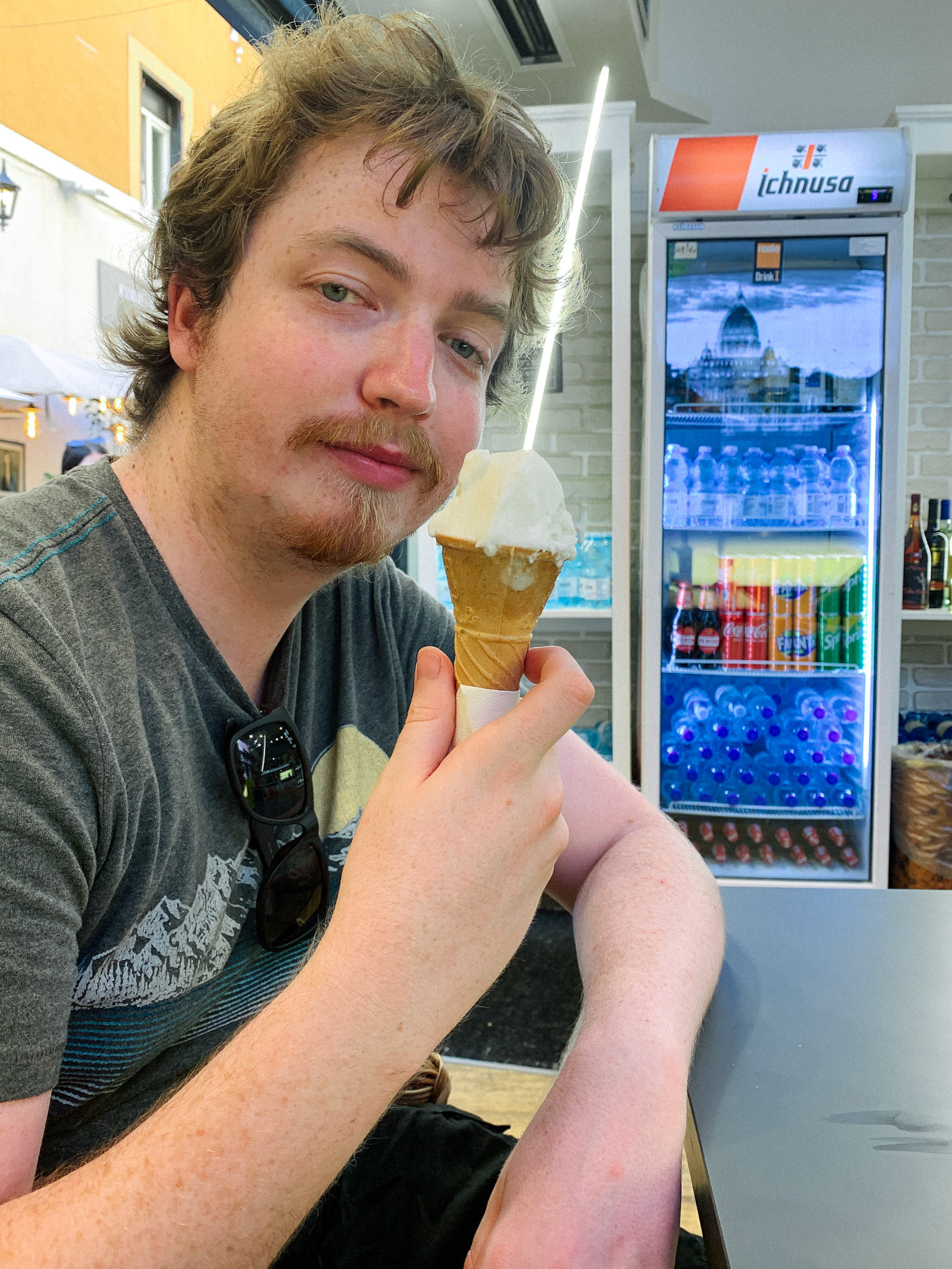 His First Gelato ( of many)