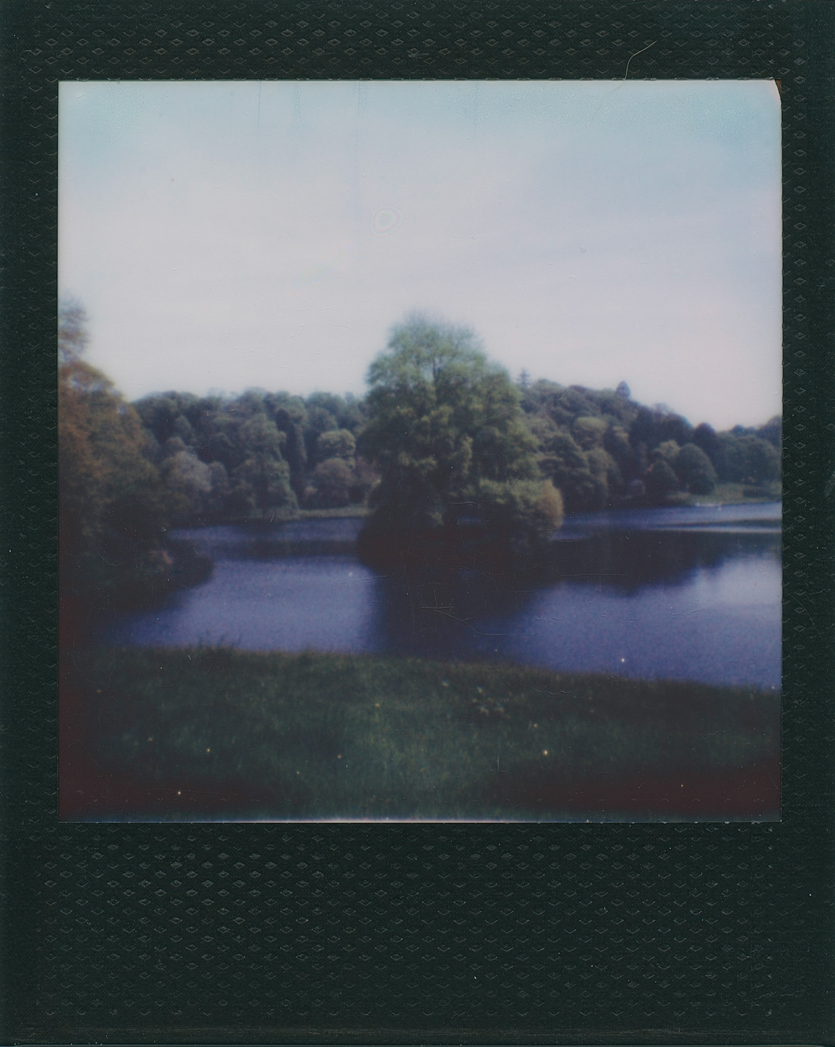 Stourhead Pond. PJ. Polaroid Go.