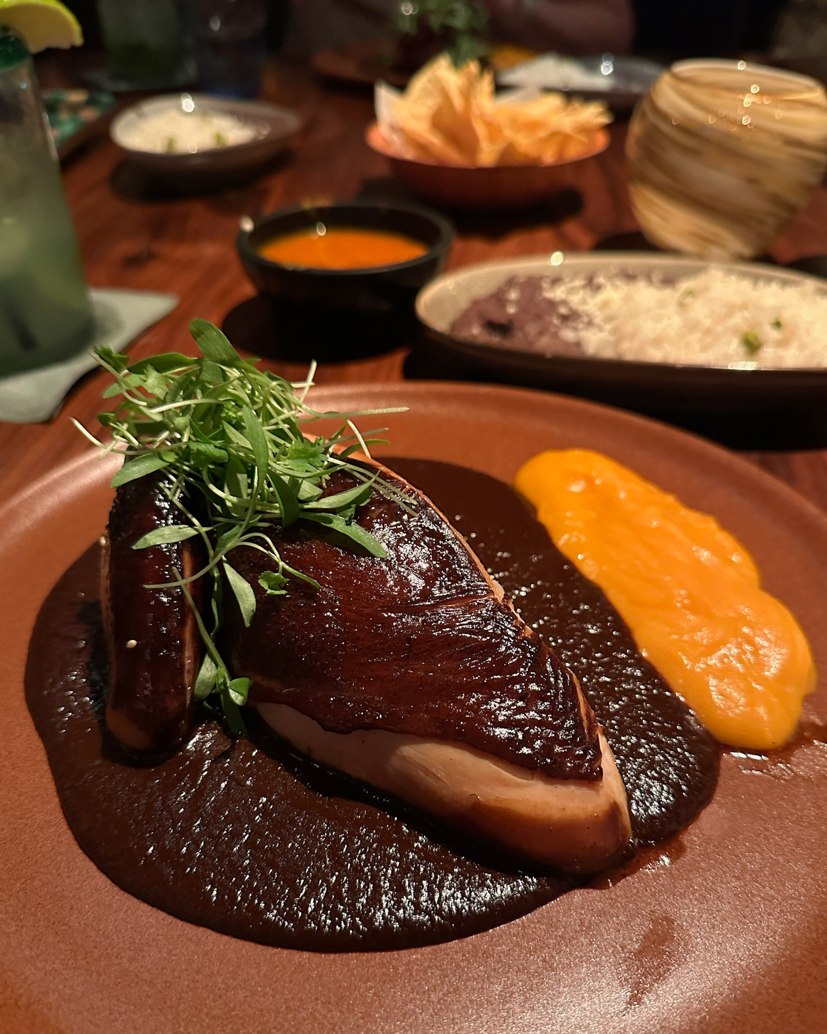 Mole at Fonda San Miguel iPhone