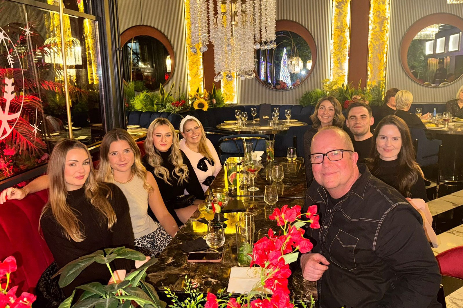 Dinner with my Team.