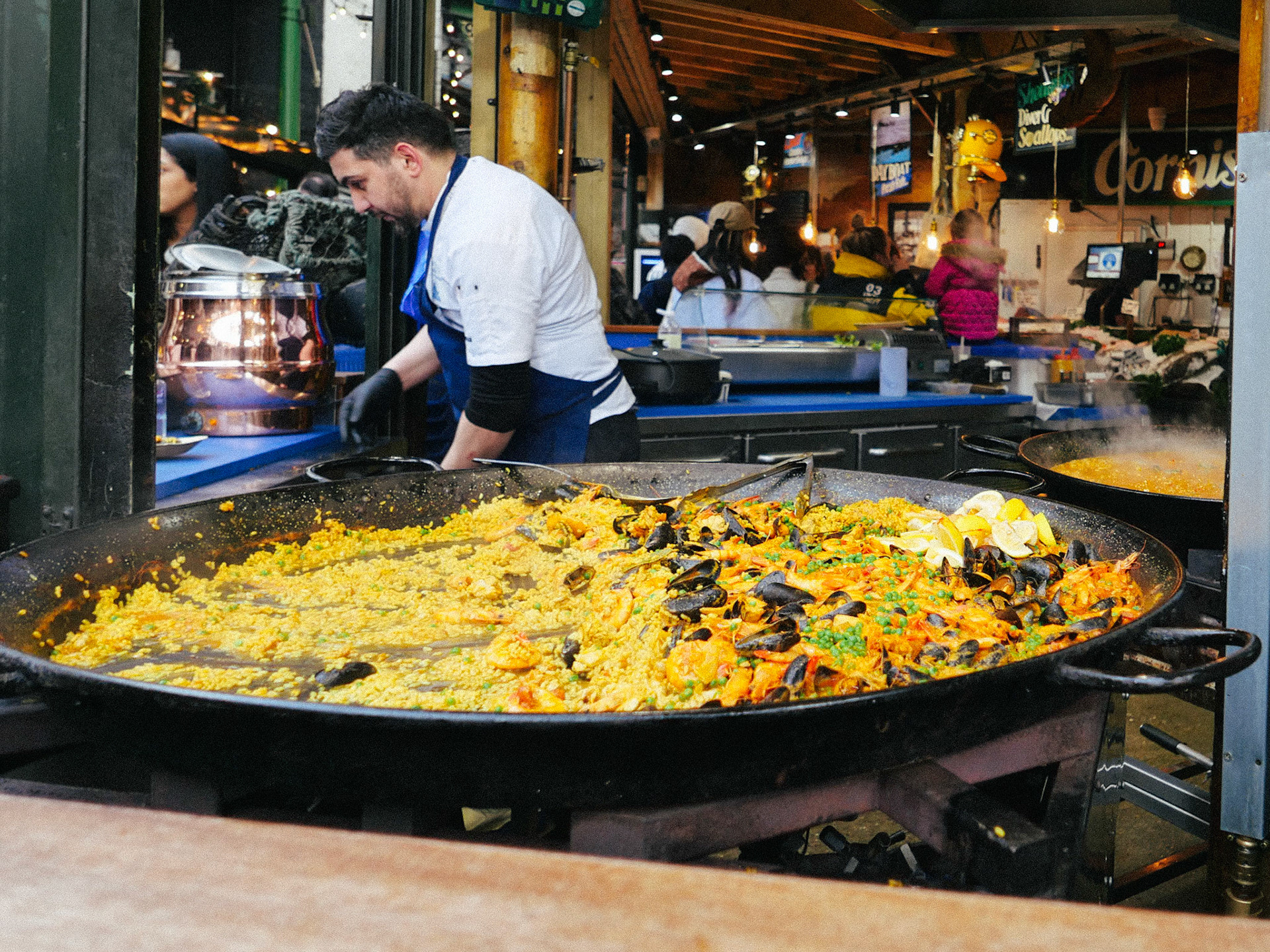 Paella at Borough Market