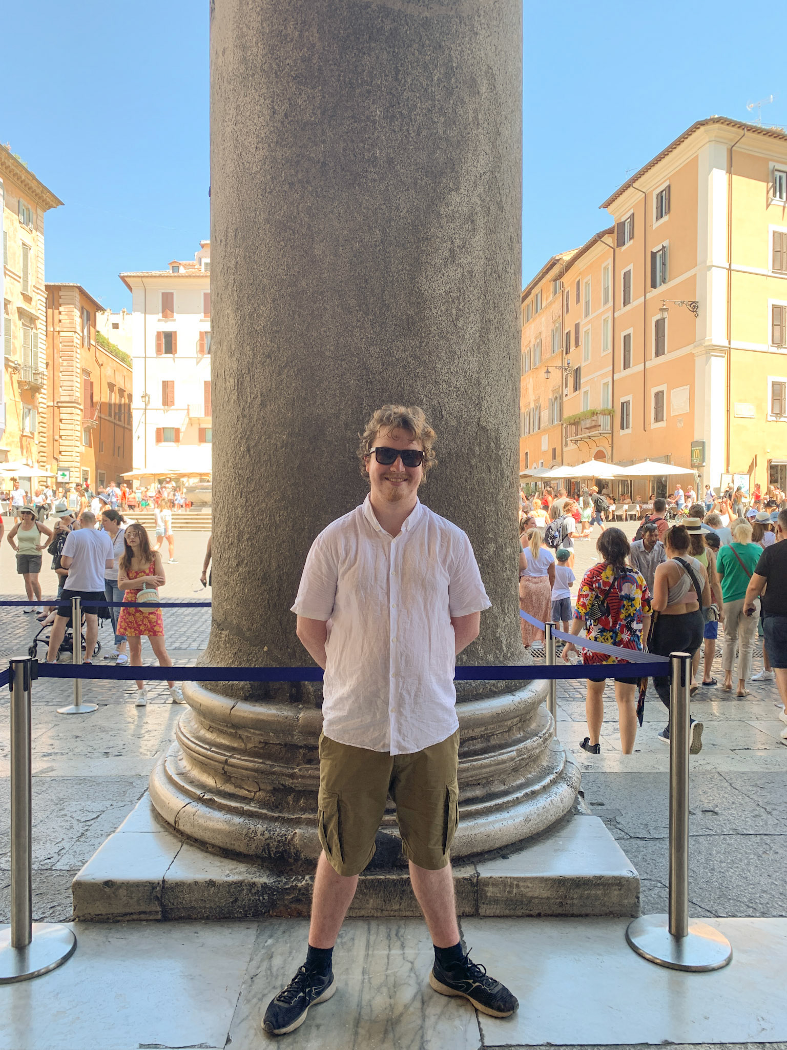 1897 year old Pillar and a 20 Year Old Lad