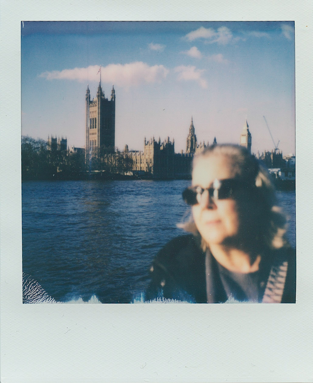 Paula in London. SX70
