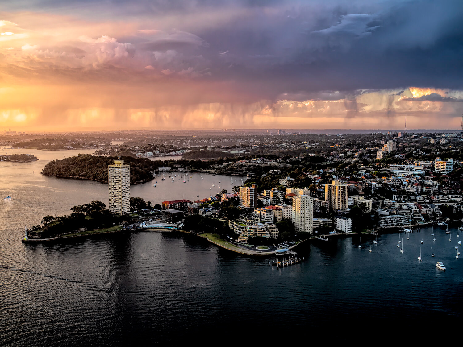 McMahon's Point from on top of the Sydney Harbour Bridge