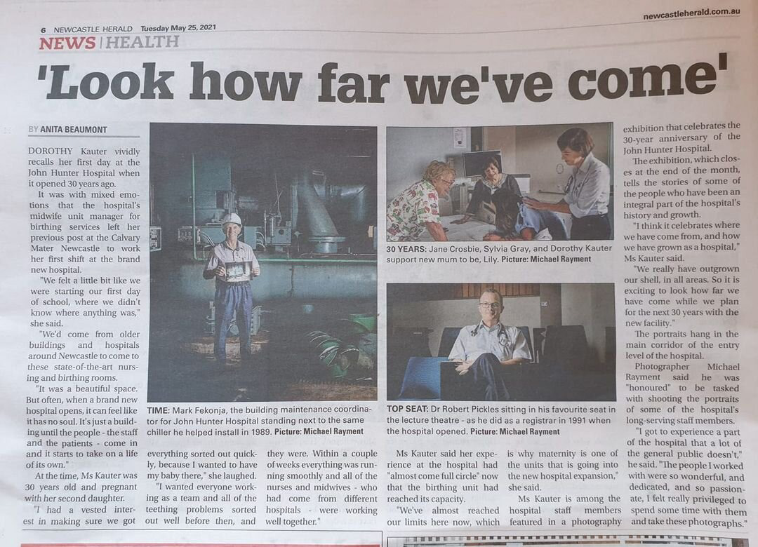 25 May 2021 - This was in today's Newcastle Herald in case you missed it. Three of my images and a snippet of an interview.
