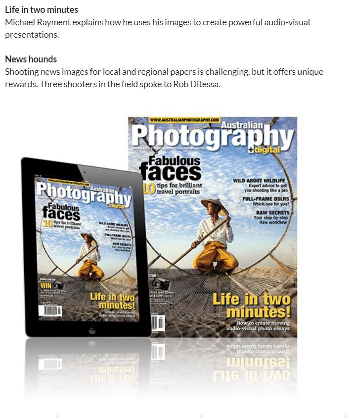 25 February 2015 - Michael Rayment explains how he uses his images to create powerful audio-visual presentations
