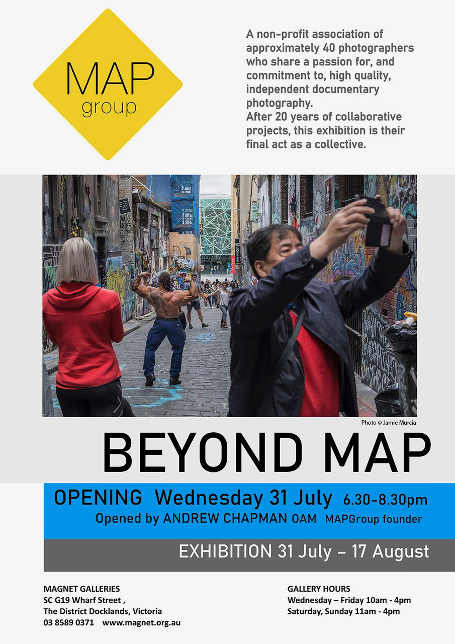 Michael Rayment is a member of the MAPGroup who after 25 years as a photographer collective are closing their doors. This is their final exhibition.