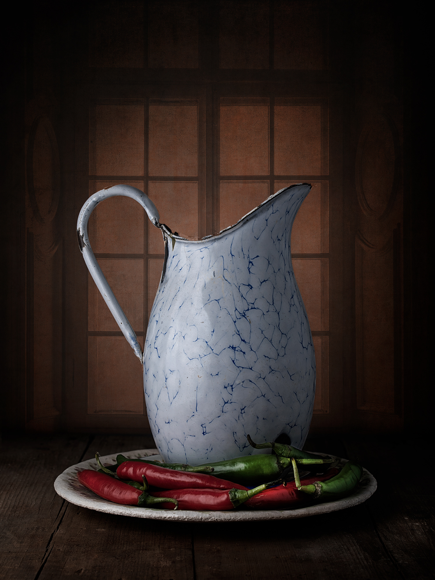 Chillies - (Approximate size 60cm x 40 cm - $AU400)