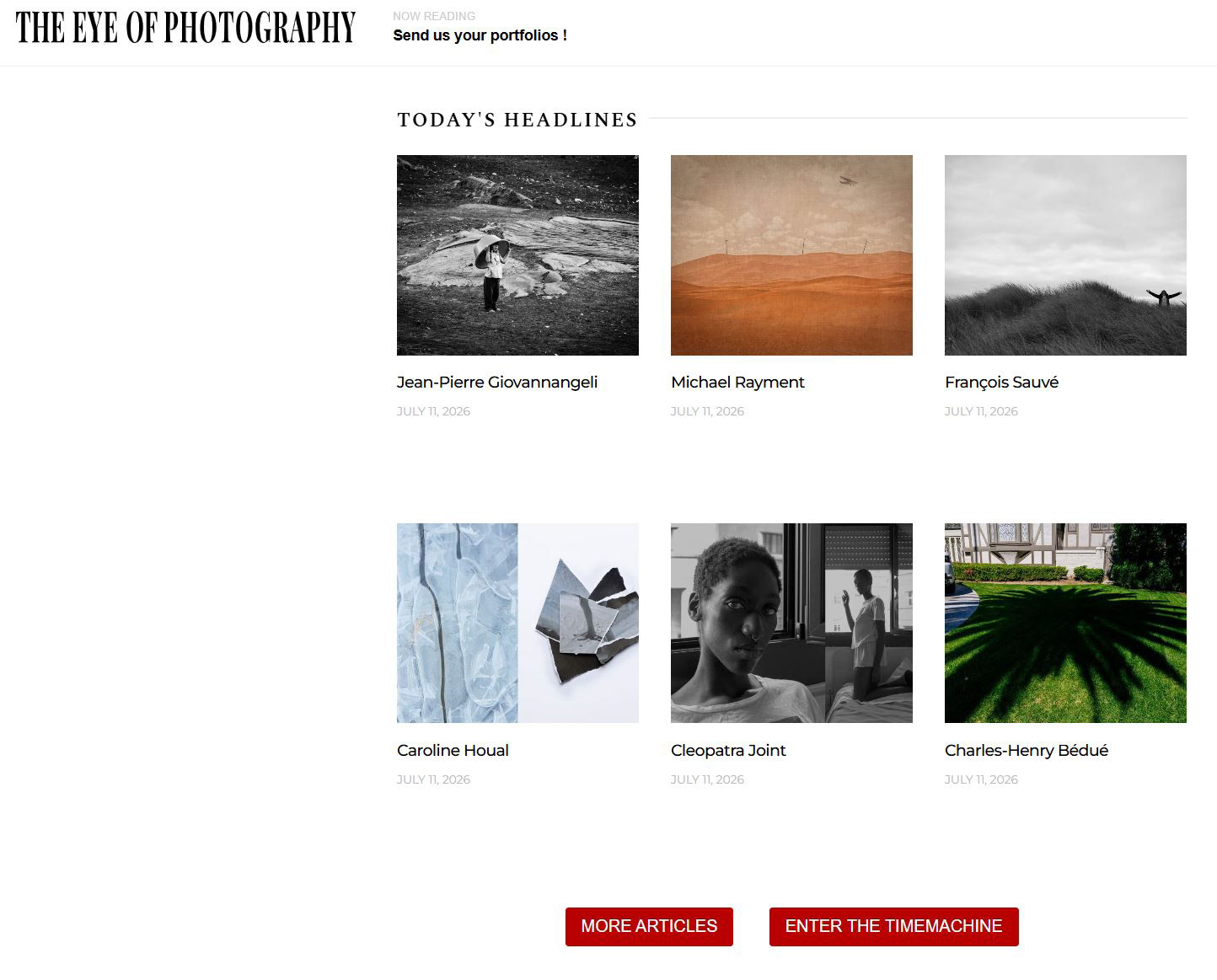 July '26 - My series "Asylum" was published by The Eye of Photography online magazine.