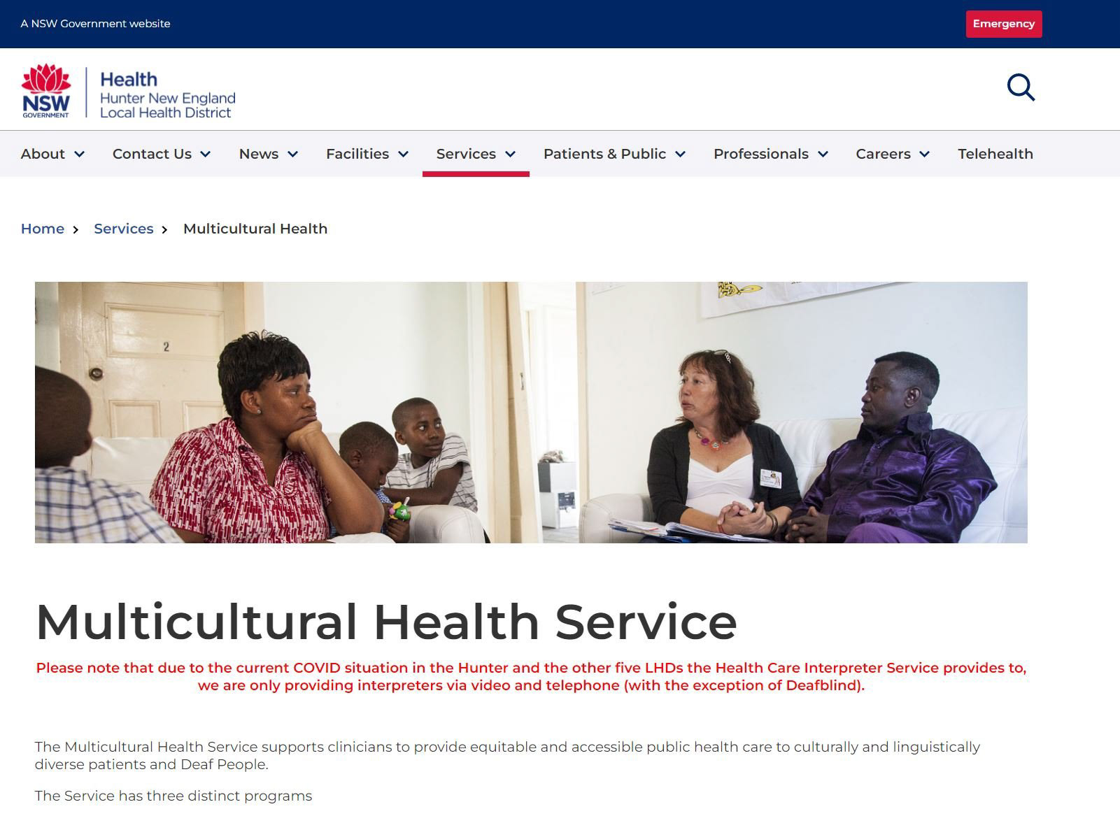 13 April 2022 - NSW Government - Hunter New England Local Health Districts Multicultural Health Service have licensed some of my images of the last few years.