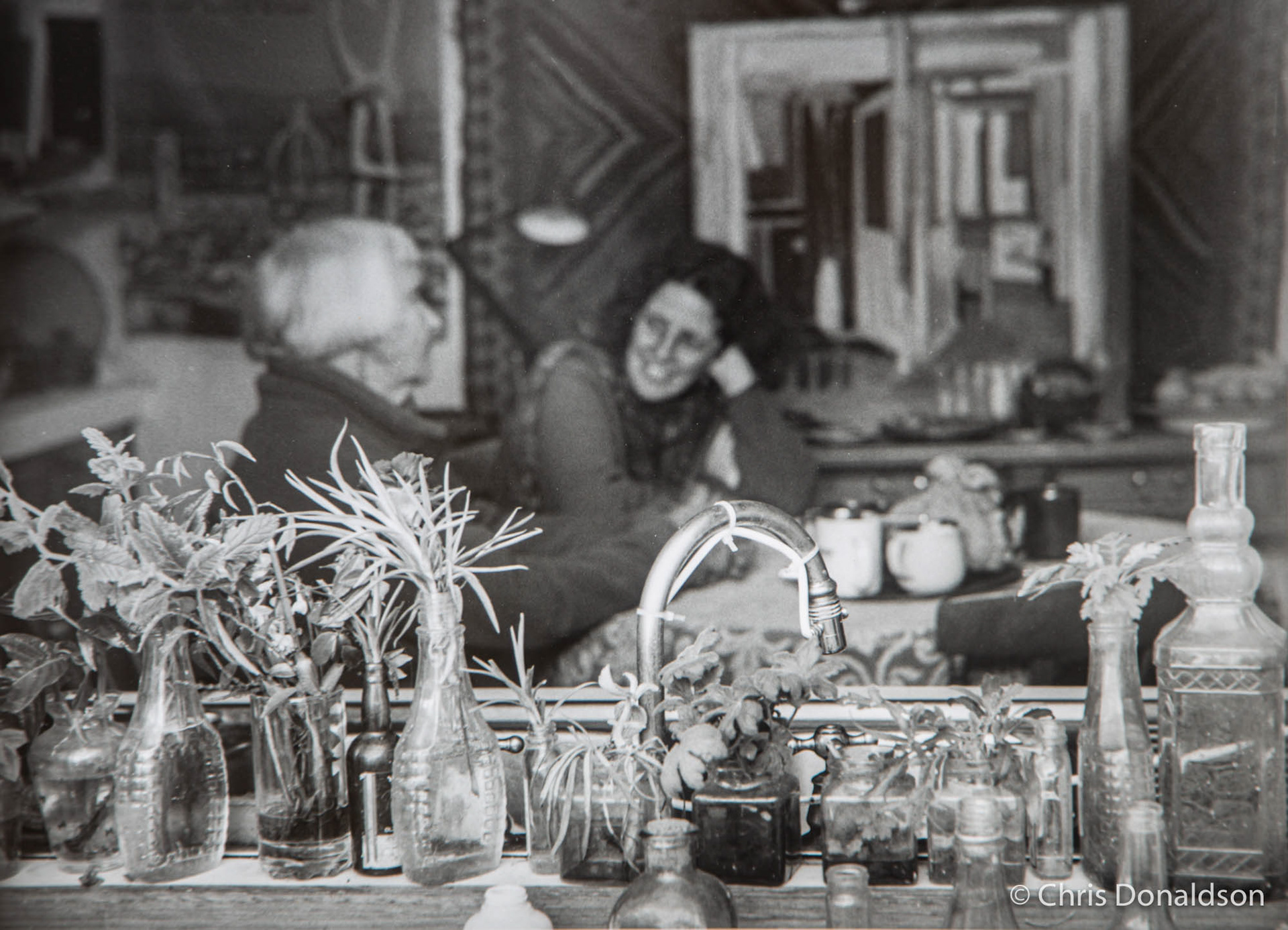 Kitchen Table Chat (Gelatin Silver print)