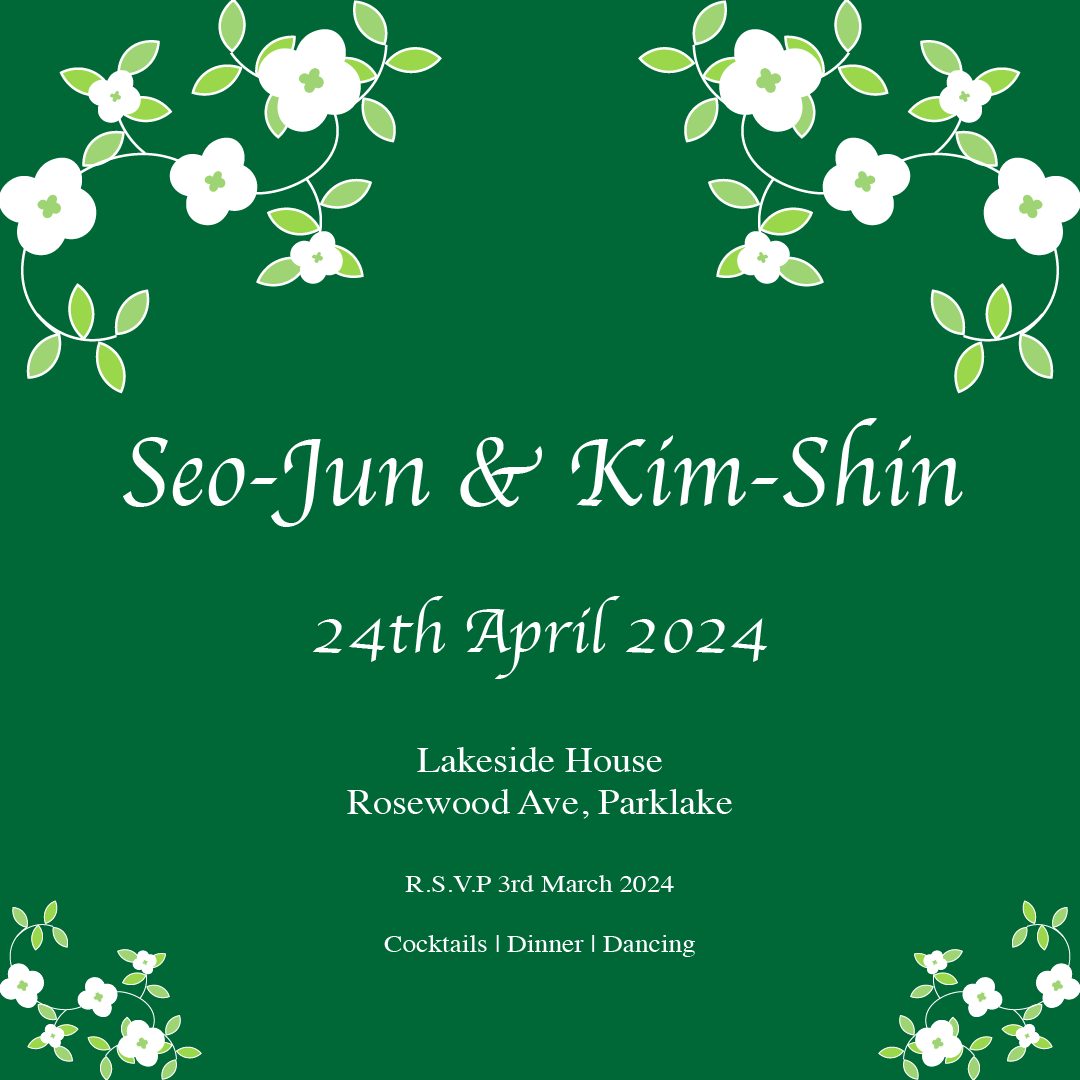 Wedding Stationery - Floral in Green