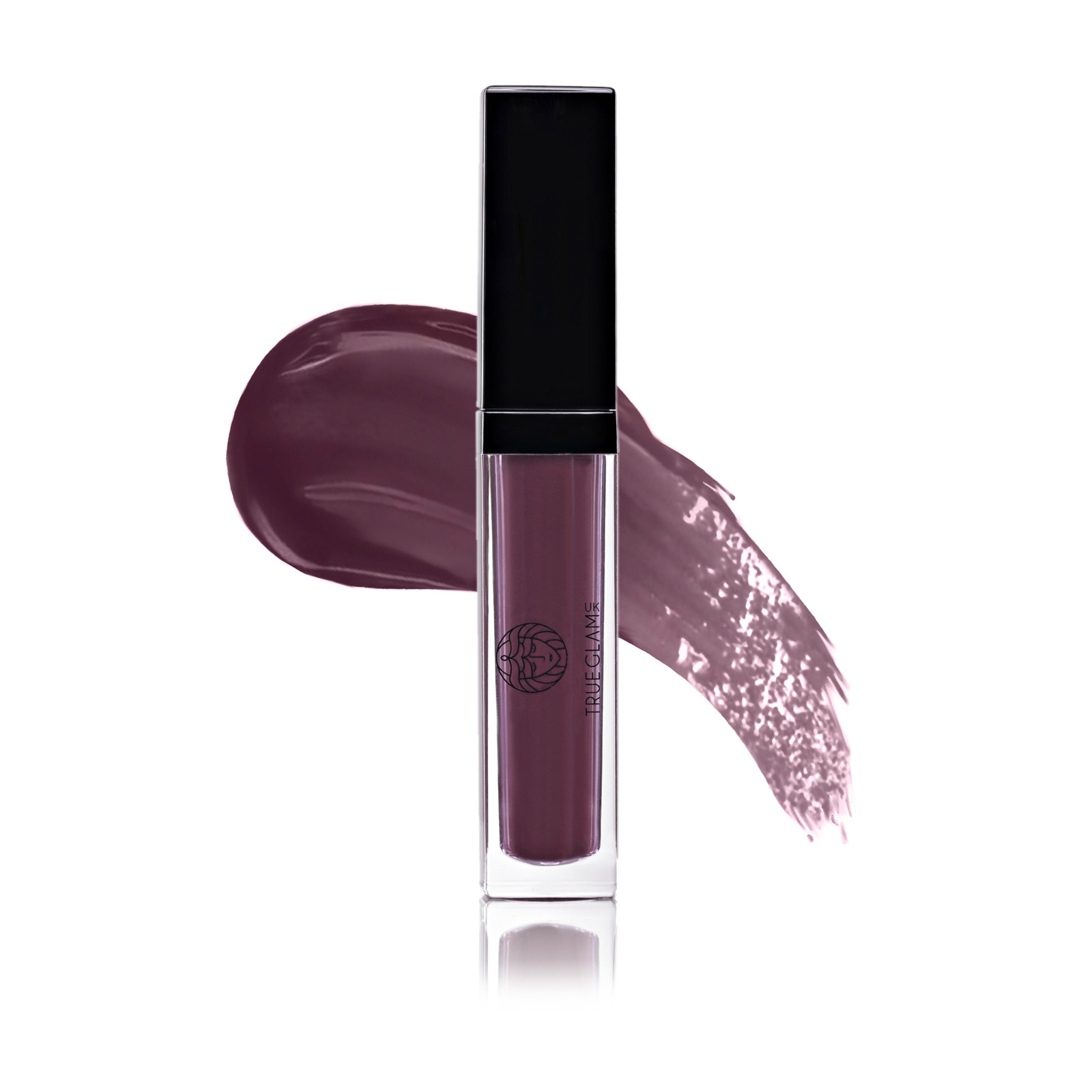 Lipstick with colour swatch product photography